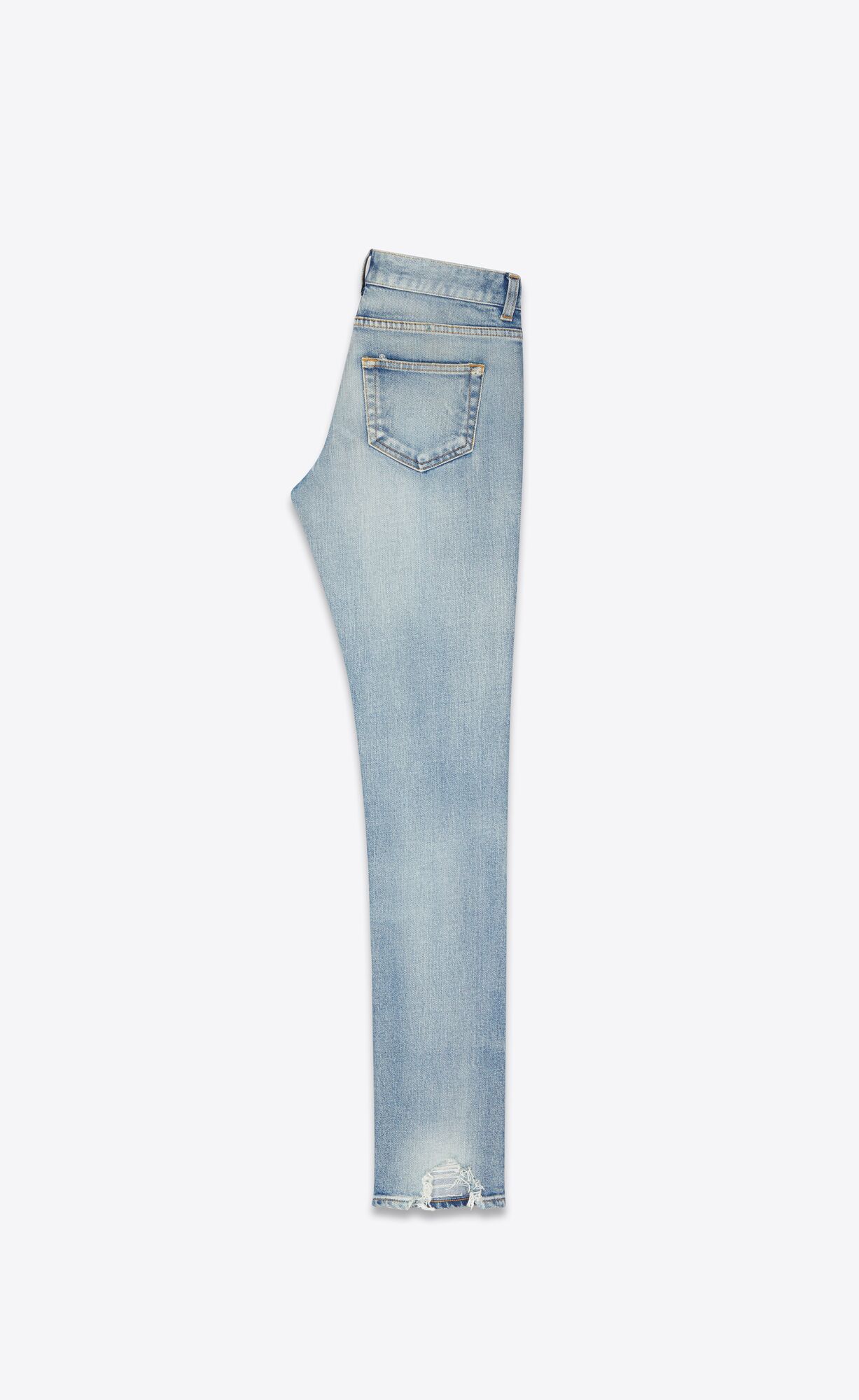 YSL Skinny-fit Jeans In 80's Vintage Blue Stretch Denim 80'S Vintage Blue | LUDIN0762