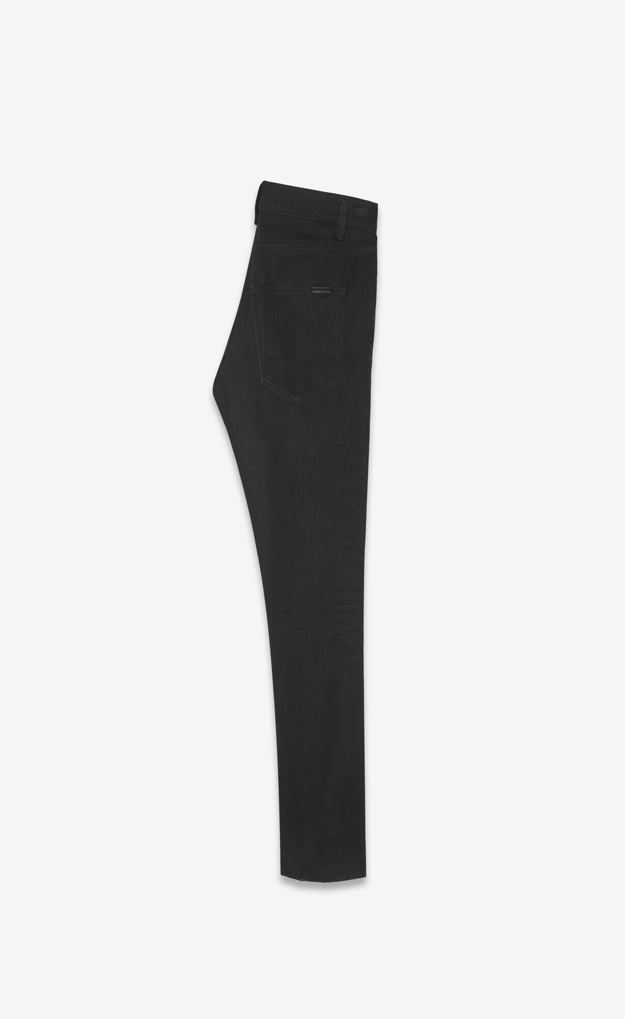 YSL Skinny-fit Jeans In Used Black Denim Used Black | QXZKW9182