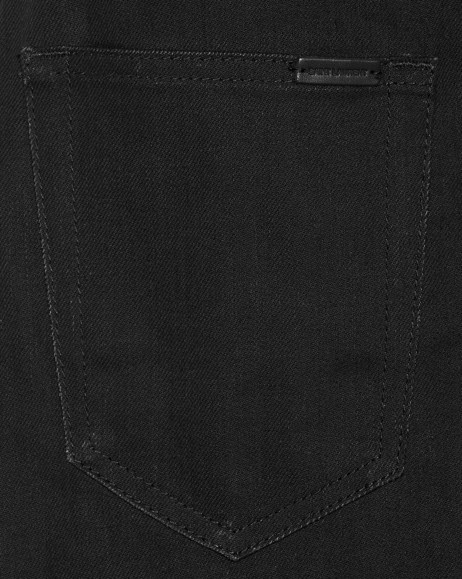 YSL Skinny-fit Jeans In Used Black Denim Used Black | QXZKW9182