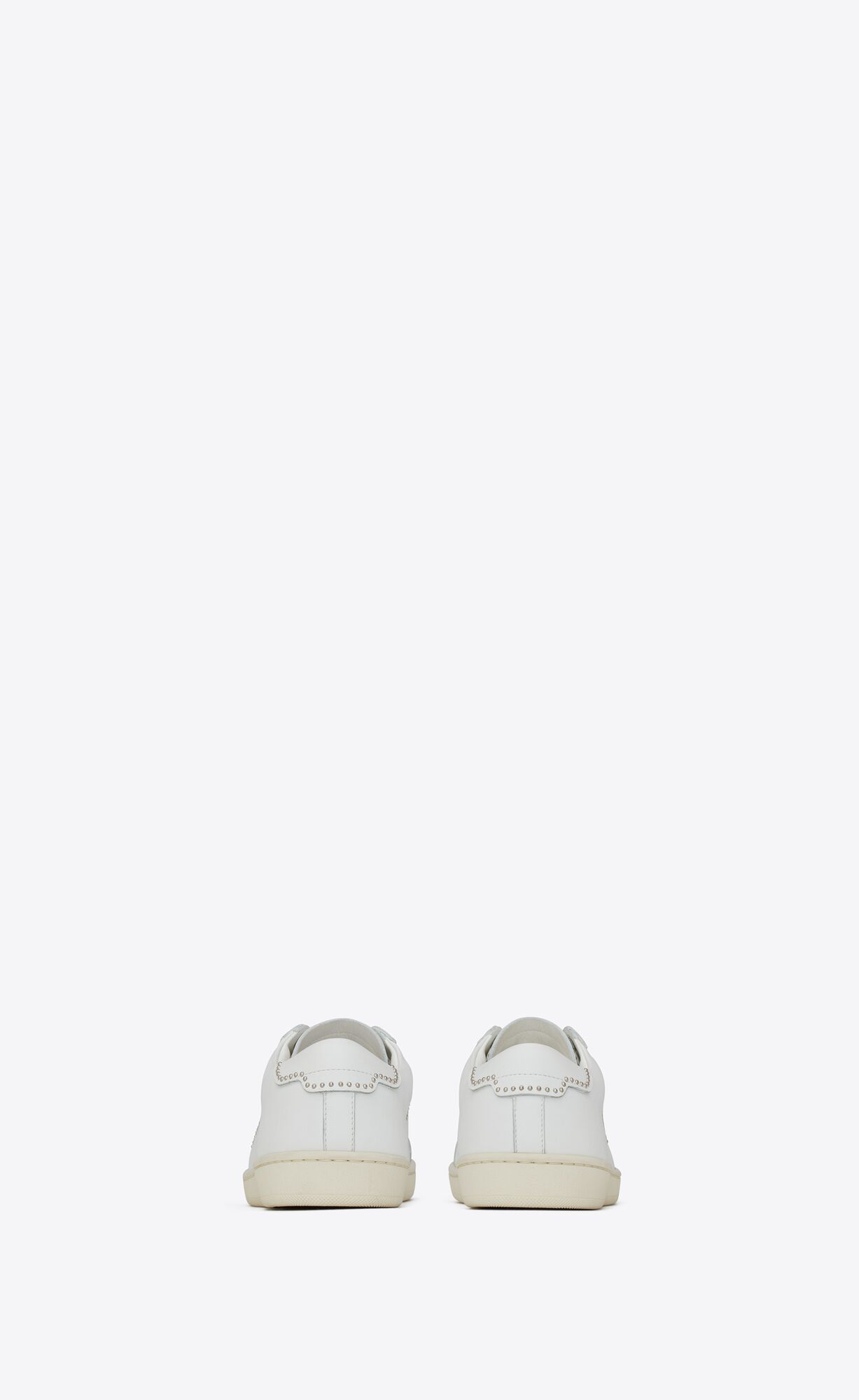 YSL Sl/08 Low-top Sneakers In Smooth Leather Blanc Optique | ULOXK9613