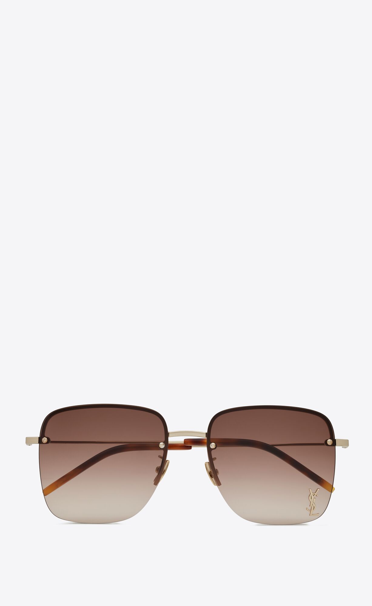 YSL Sl 312 M Light Gold And Gradient Brown | MFNVY1482