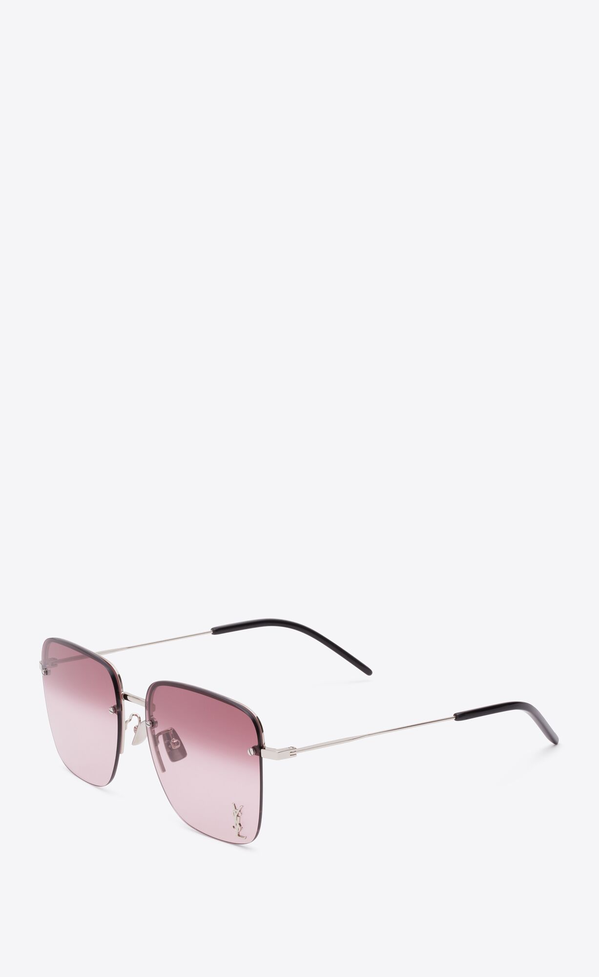 YSL Sl 312 M Silver And Gradient Burgundy | CLOFP9381