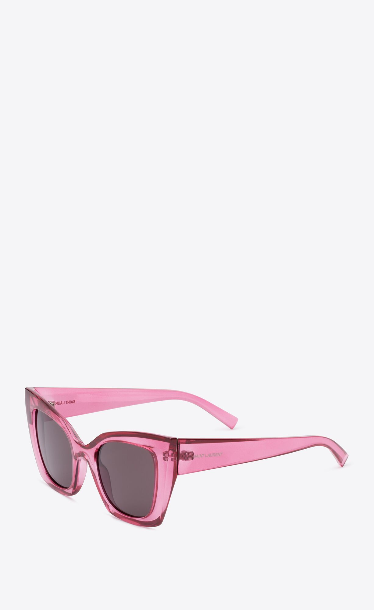 YSL Sl 552 Transparent Cyclamen Pink And Black | CKTLJ6793