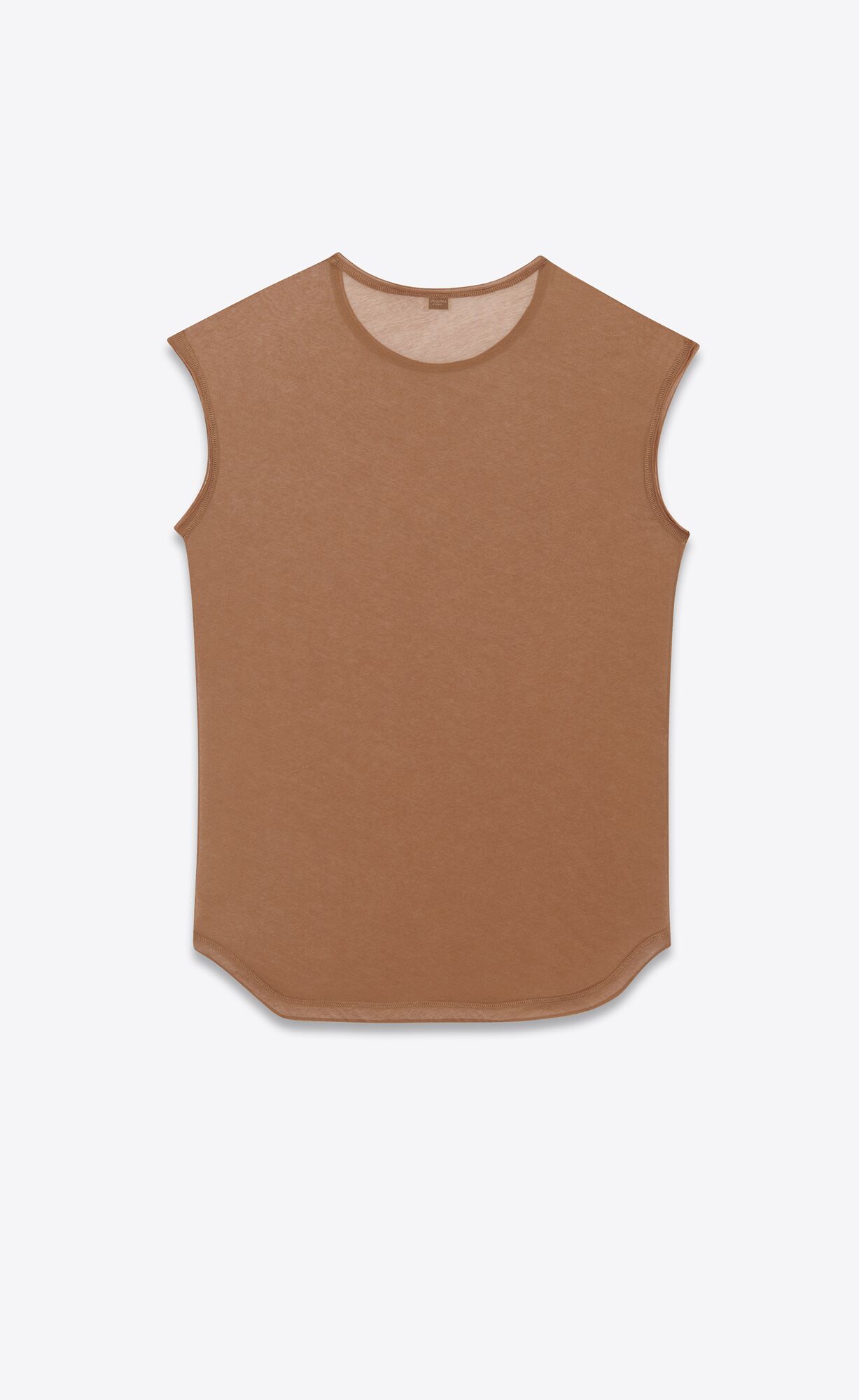 YSL Sleeveless T-shirt In Jersey Terre | LPEBK8276