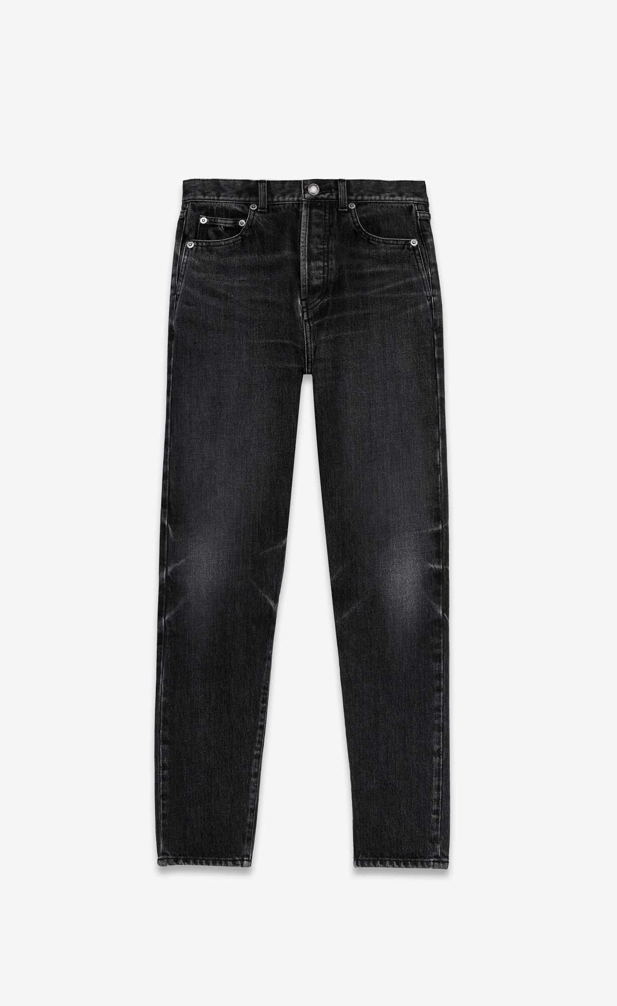 YSL Slim-fit Jeans In Dirty Medium Black Denim Dirty Medium Black | LJDMA0437