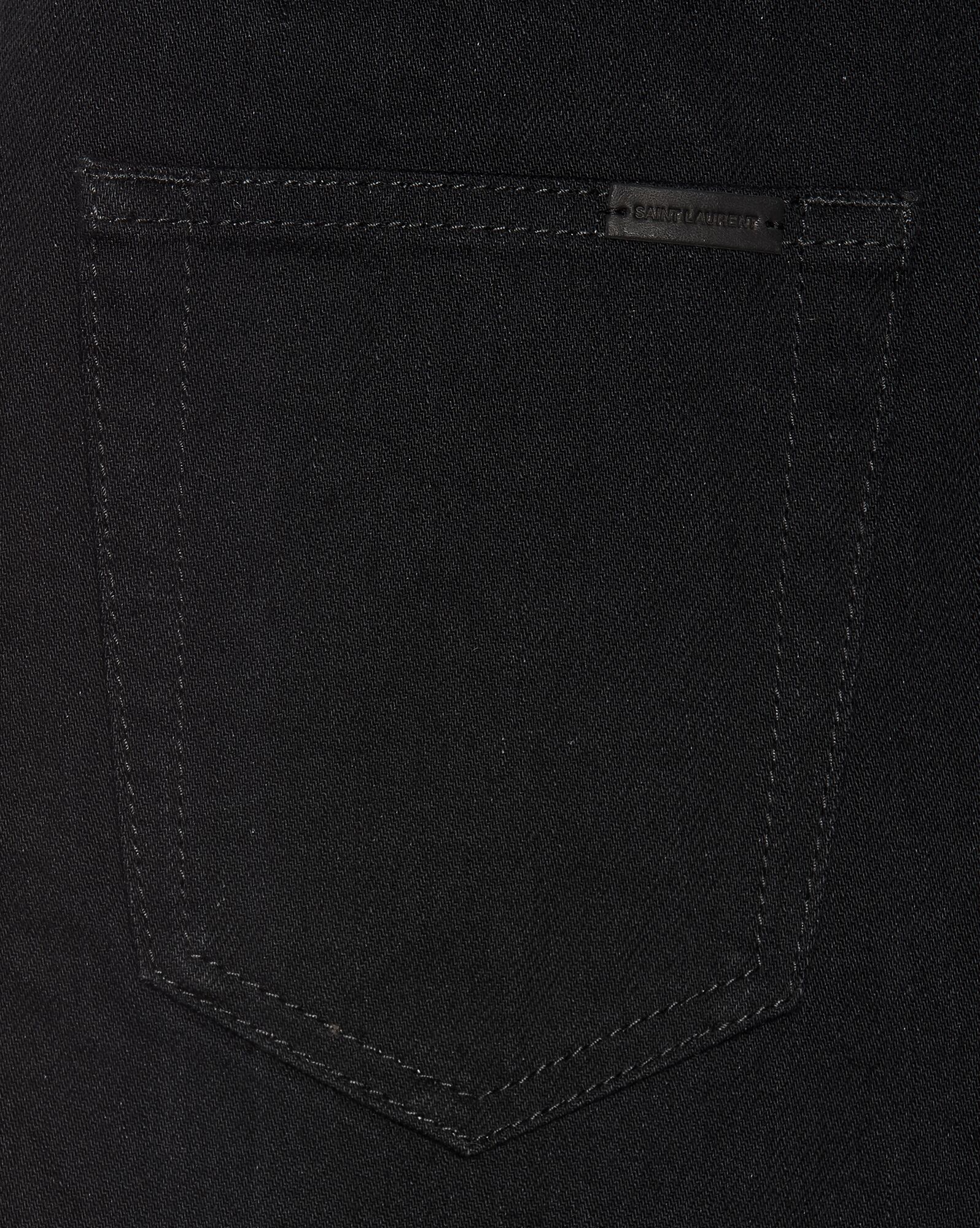 YSL Slim-fit Jeans In Worn Black Denim Worn Black | SHQYU4953