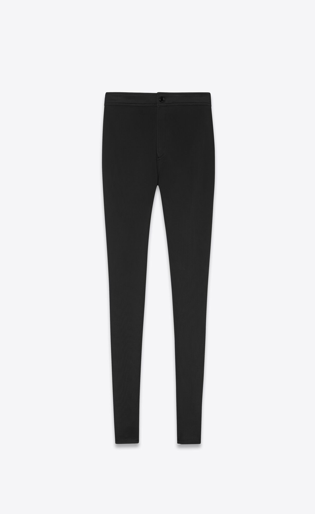 YSL Slim-fit Pants In Silky Jersey Black | LHFOT7042