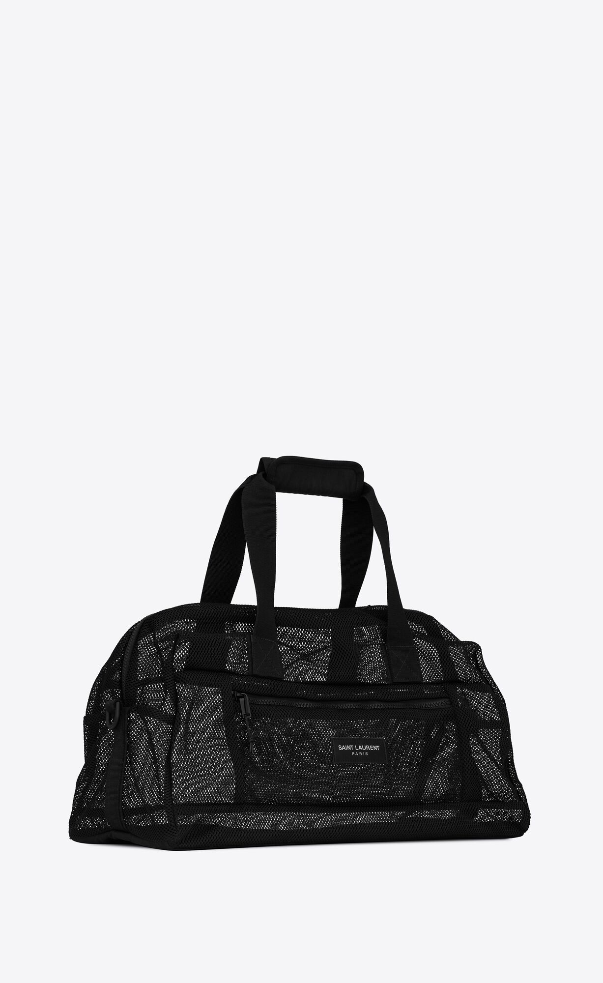 YSL Slp Duffle In Mesh And Nylon Black | ZUPNG4659