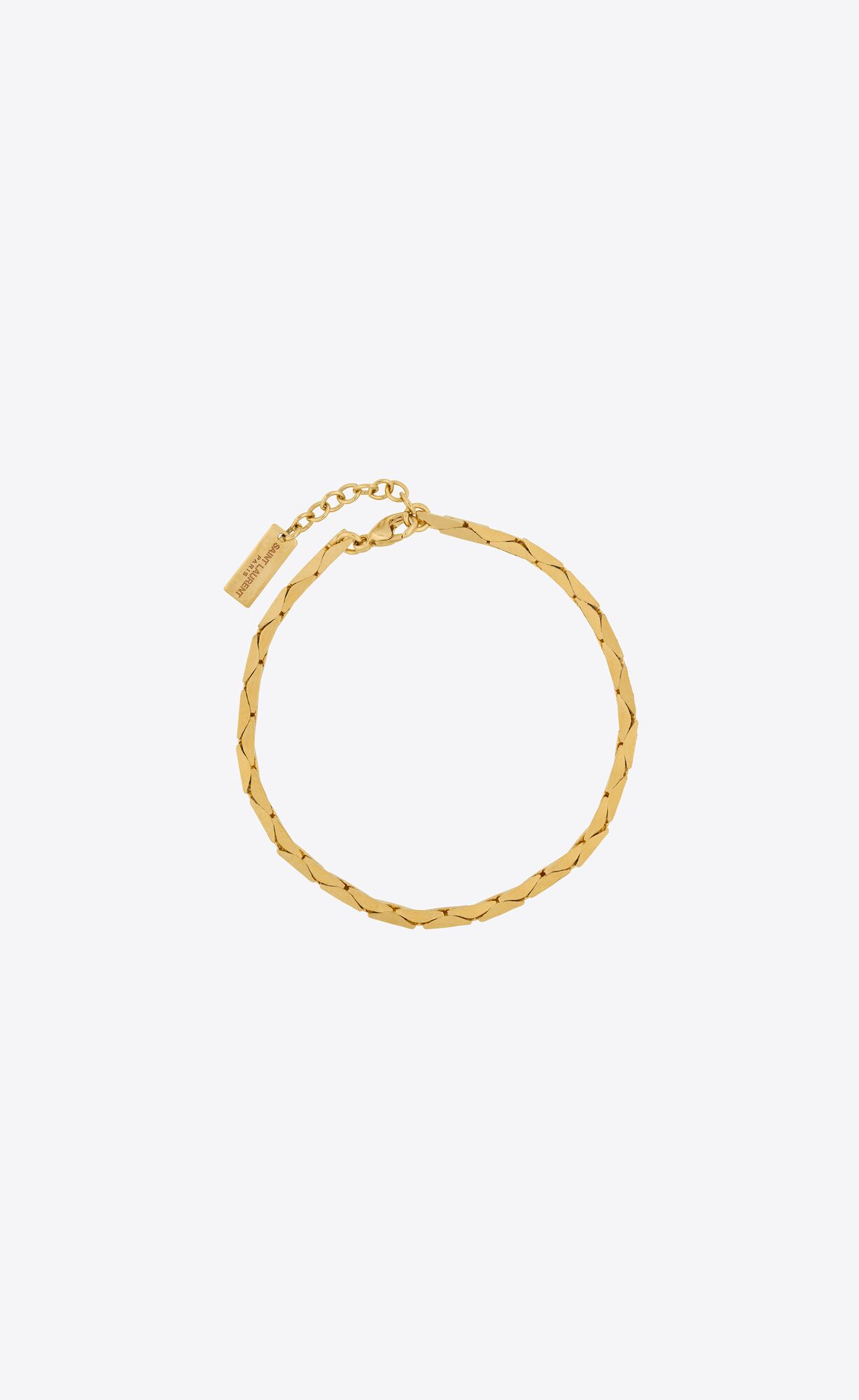 YSL Snake Chain Bracelet In Metal Gold | EMTLR5876