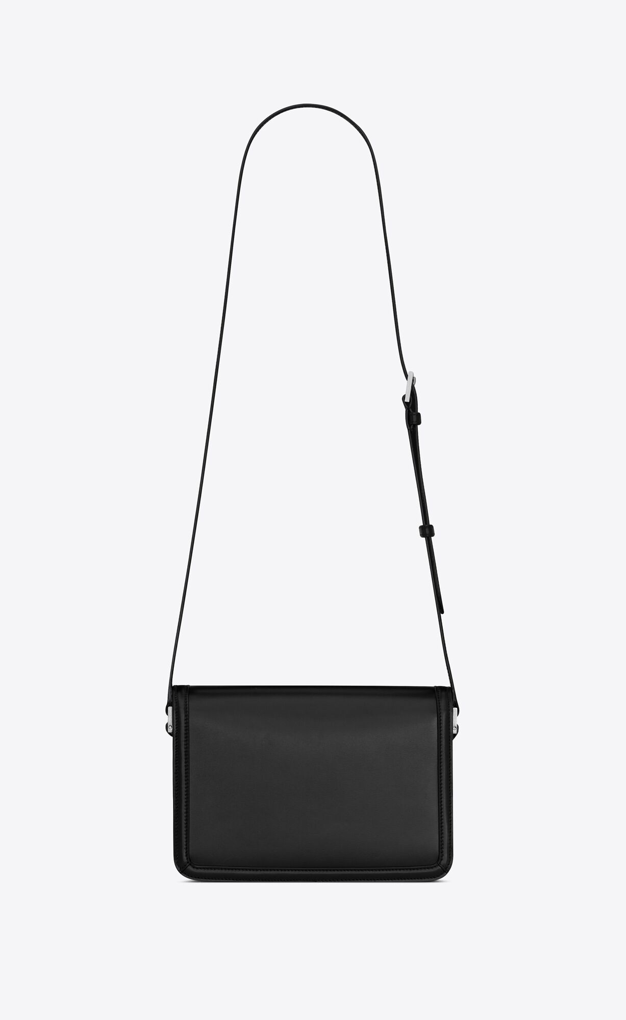 YSL Solferino Medium Satchel In Smooth Leather Black | KZGCI3415