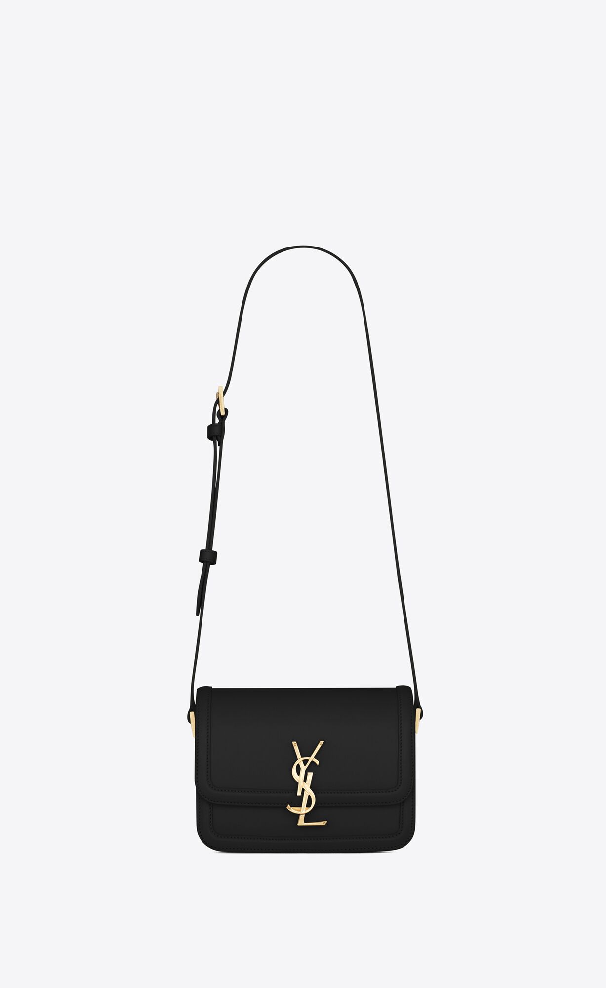 YSL Solferino Small Satchel In Box Saint Laurent Leather Black | AKNRE7538