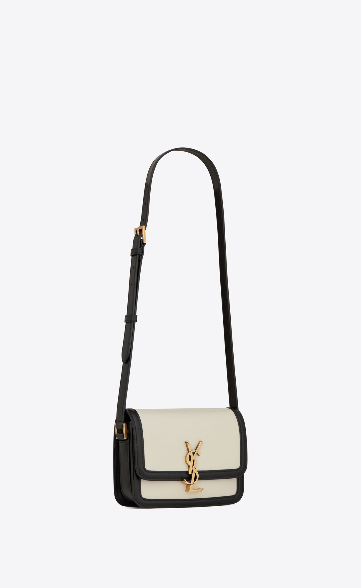 YSL Solferino Small Satchel In Box Saint Laurent Leather Blanc Vintage | NCOLF2657