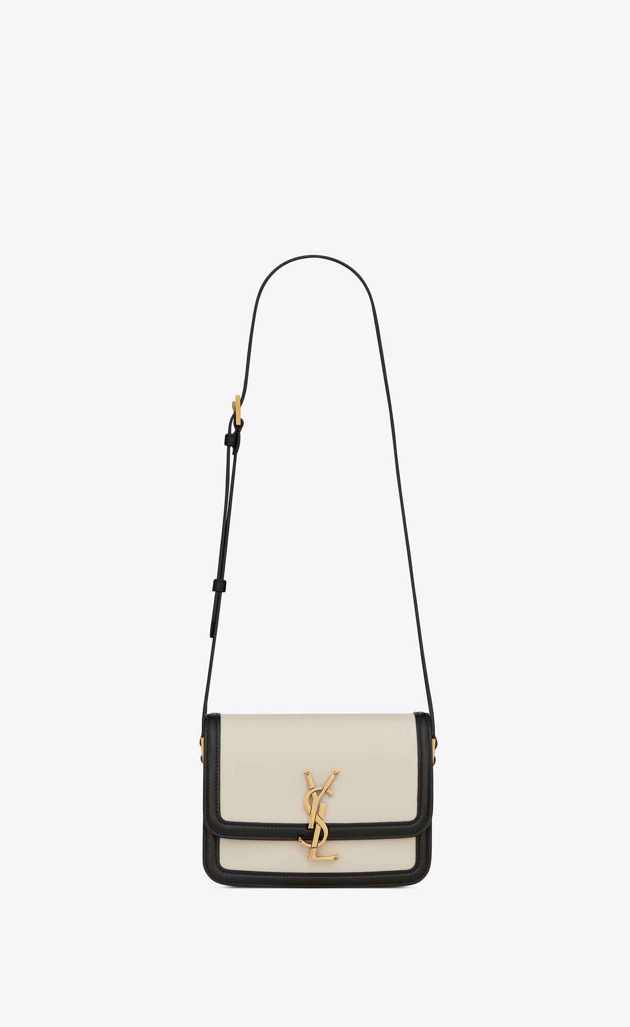 YSL Solferino Small Satchel In Box Saint Laurent Leather Blanc Vintage | NCOLF2657