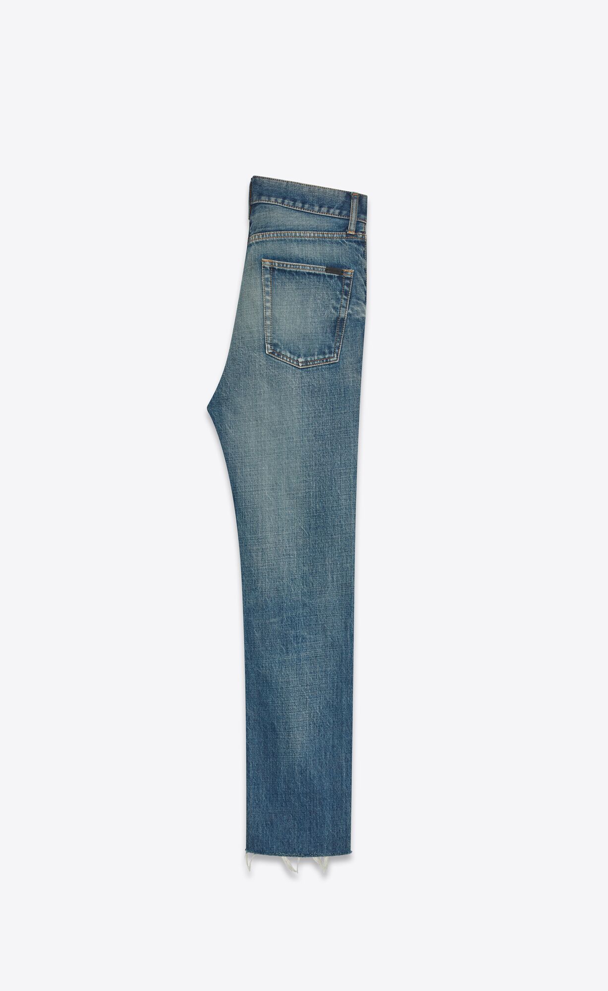 YSL Straight Jeans In Blue Denim Authentic Vintage Blue | ESHAJ8297