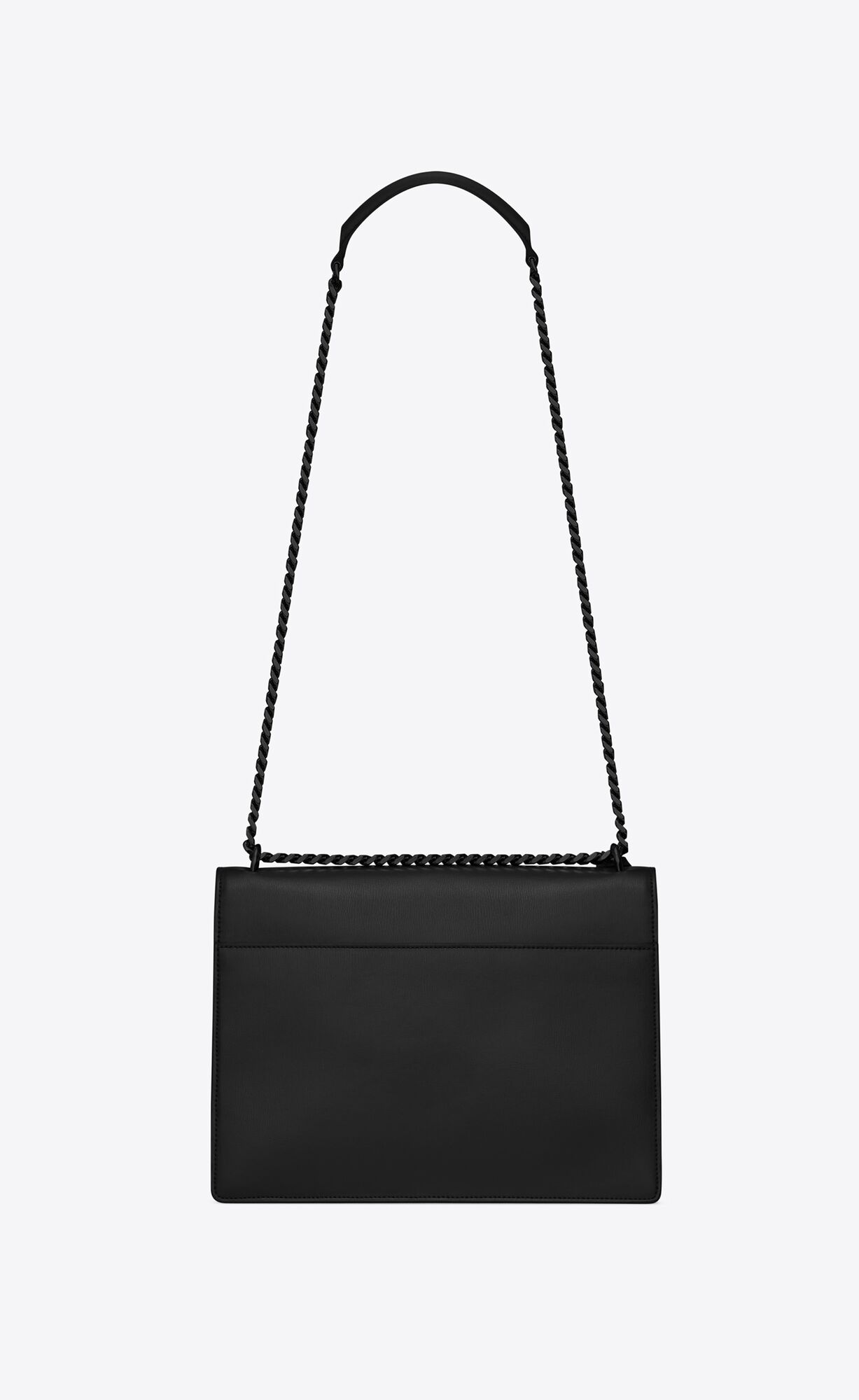 YSL Sunset Large Chain Bag In Smooth Leather Noir | GLHPO7940