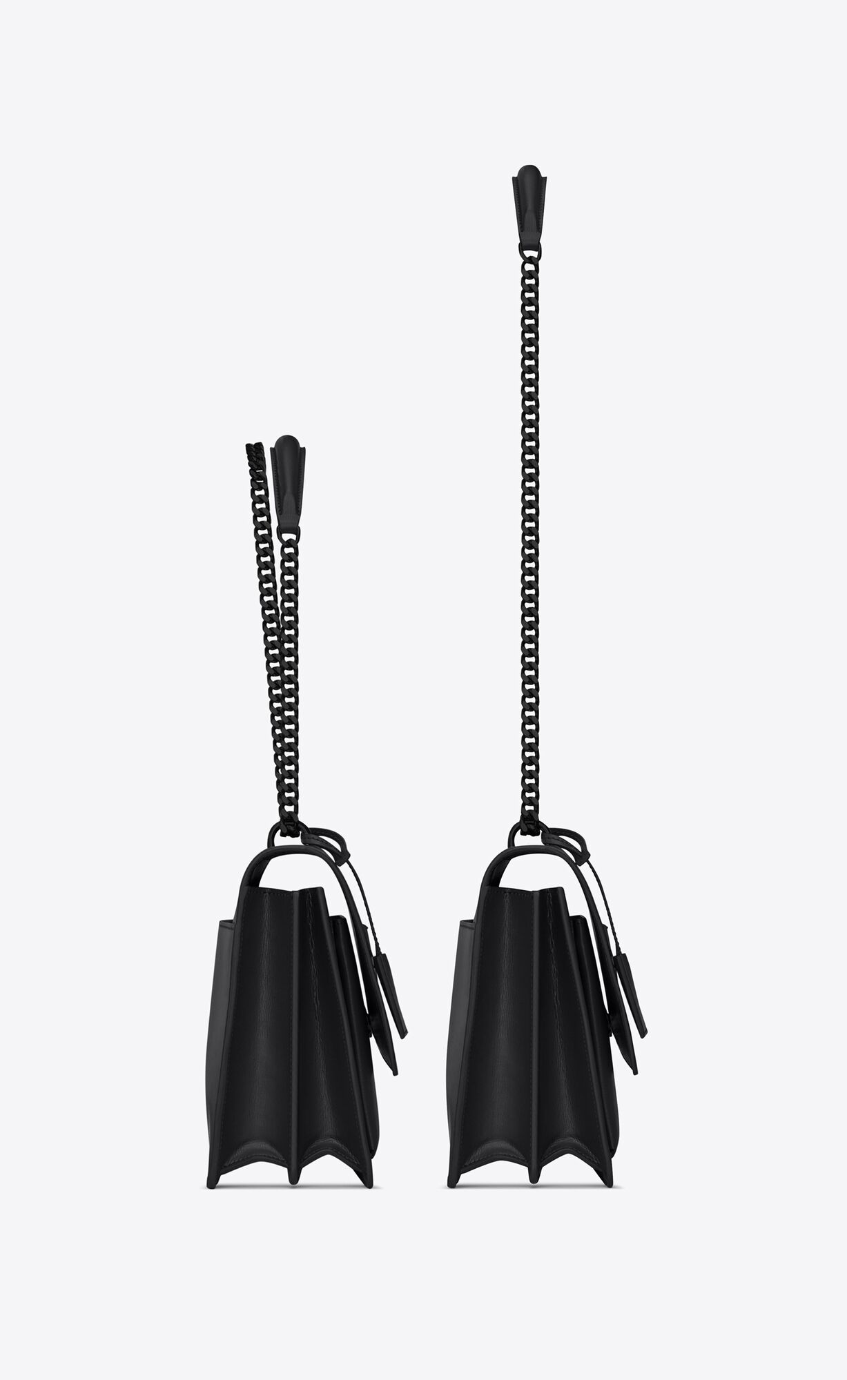 YSL Sunset Large Chain Bag In Smooth Leather Noir | GLHPO7940