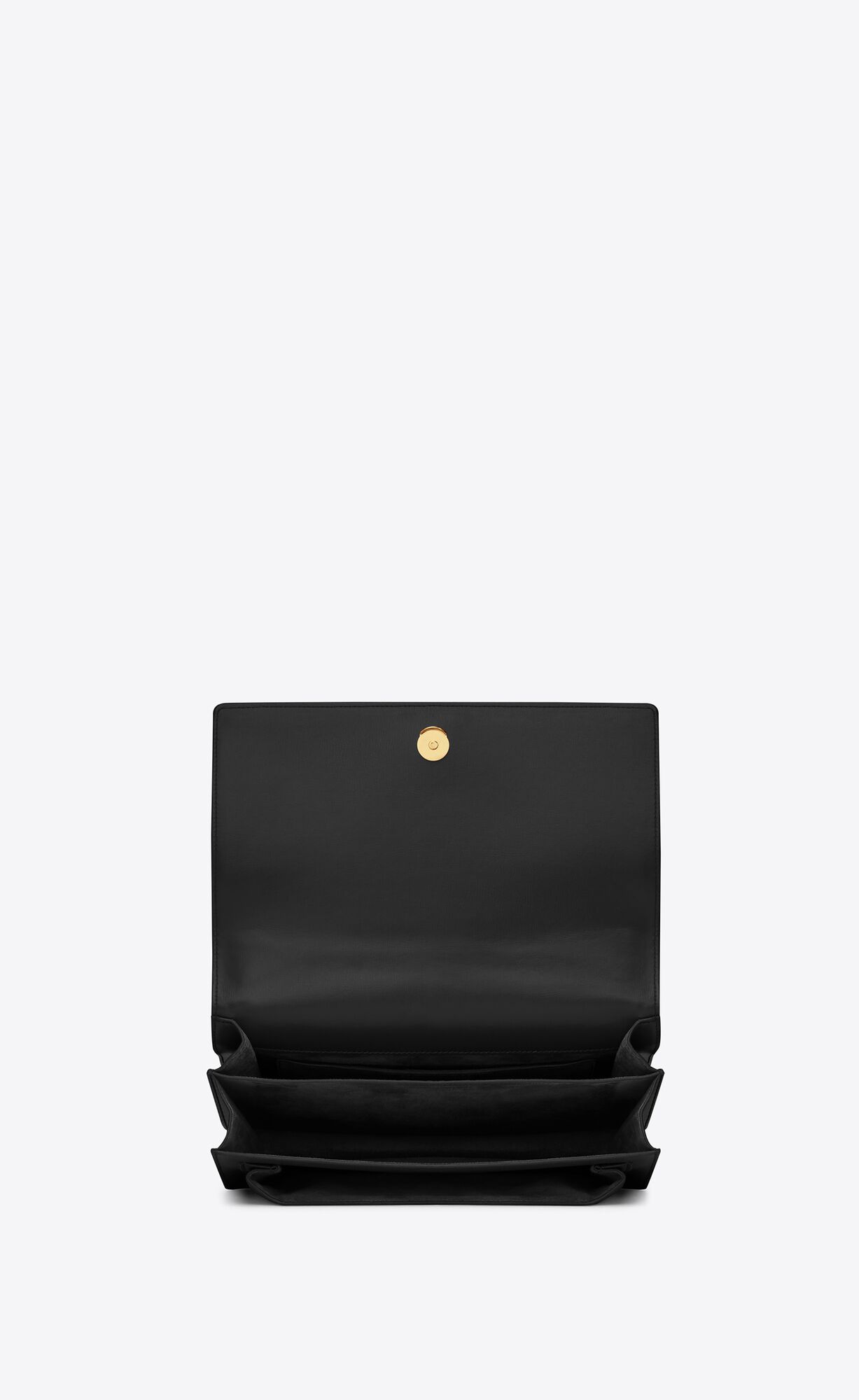 YSL Sunset Large Chain Bag In Smooth Leather Noir | OETBY8430