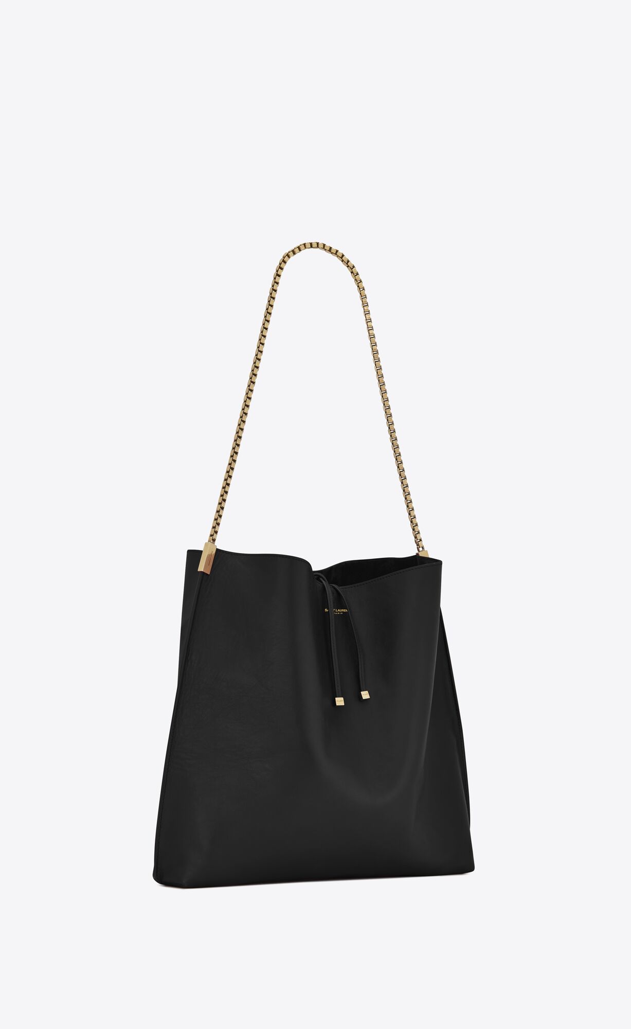 YSL Suzanne Medium Hobo Bag In Smooth Leather Black | WOCIG2617