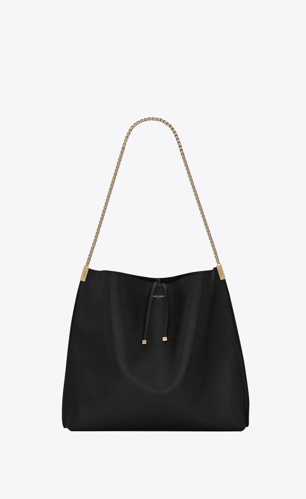 YSL Suzanne Medium Hobo Bag In Smooth Leather Black | WOCIG2617