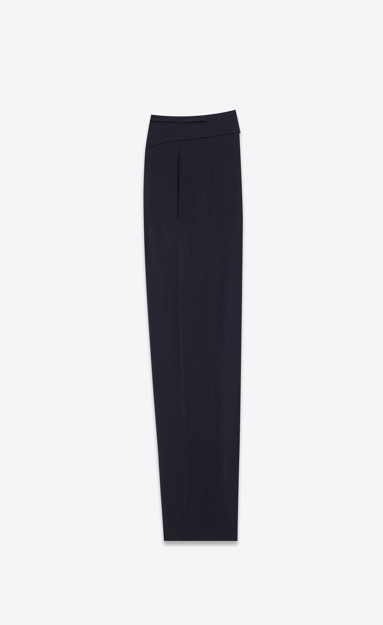 YSL Sweatpants In Crepe Satin Marine Fonce | QXLTB9237