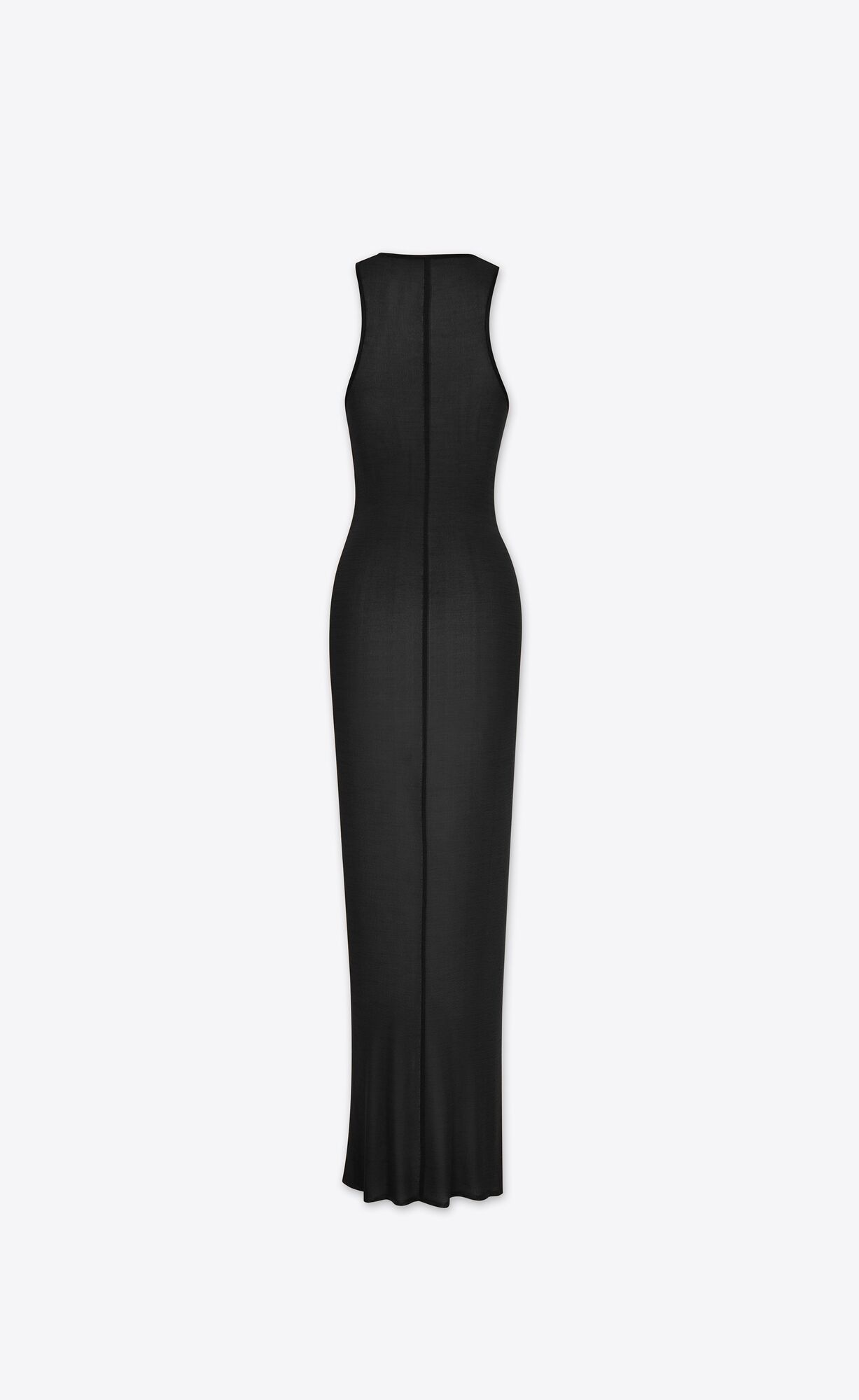 YSL Tank Top Dress In Knit Black | DFHAU5204