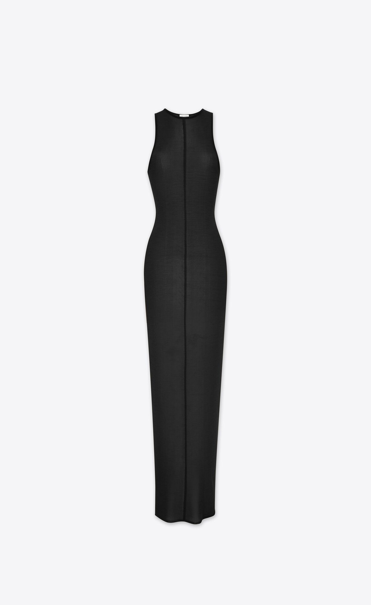 YSL Tank Top Dress In Knit Black | DFHAU5204