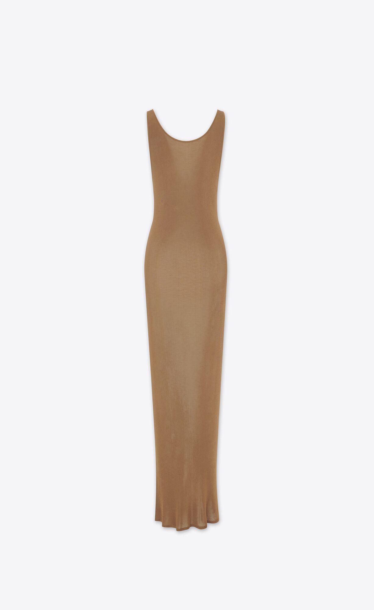 YSL Tank Top Dress In Knit Noisette | OUFDY2074