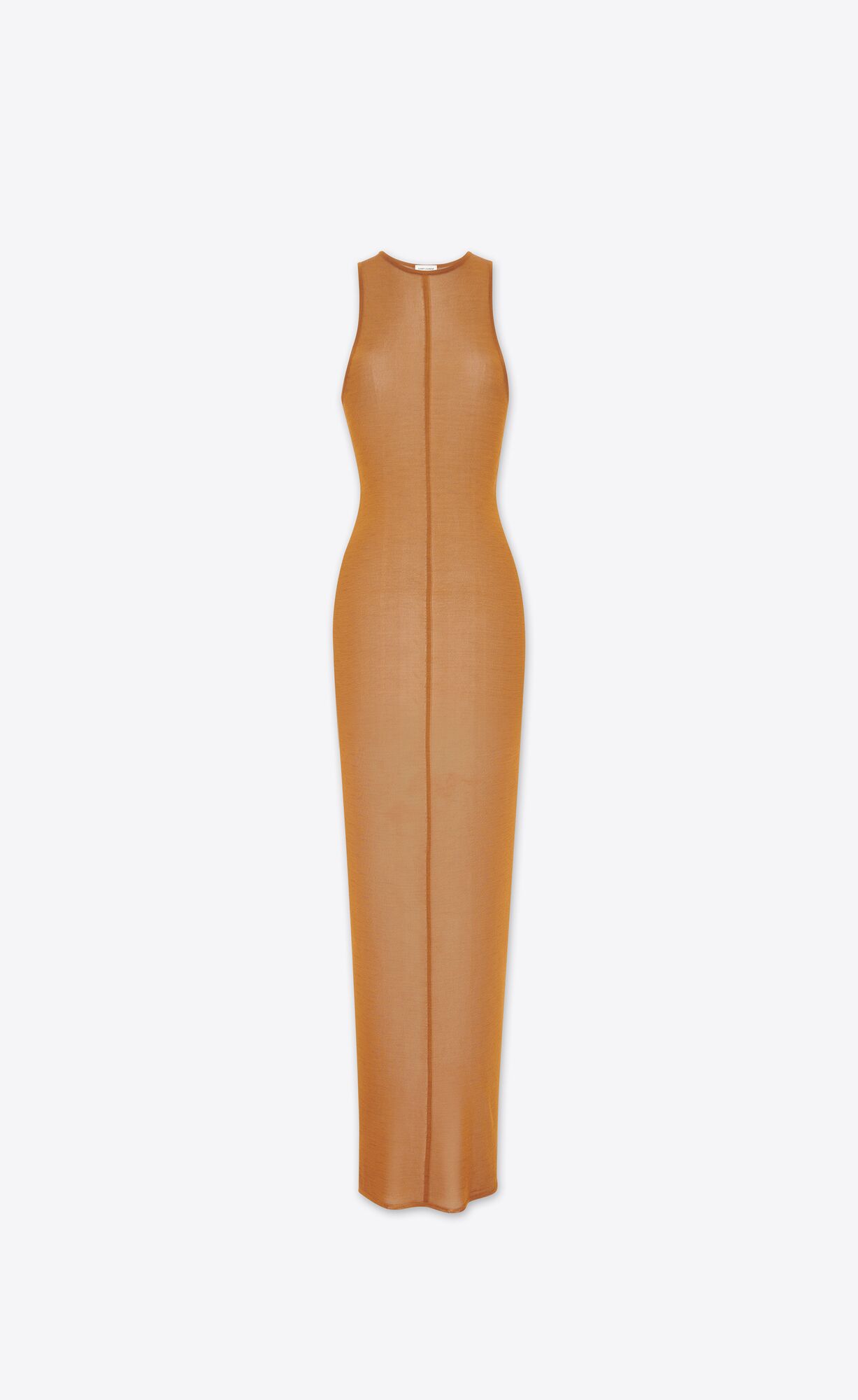 YSL Tank Top Dress In Knit Ocre | AMHUK7640