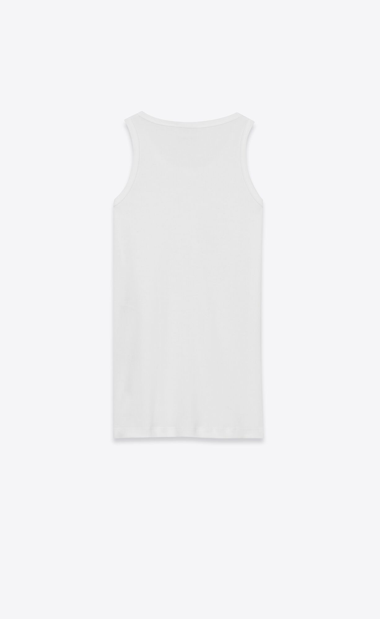 YSL Tank Top In Jersey White | CAGXW1350