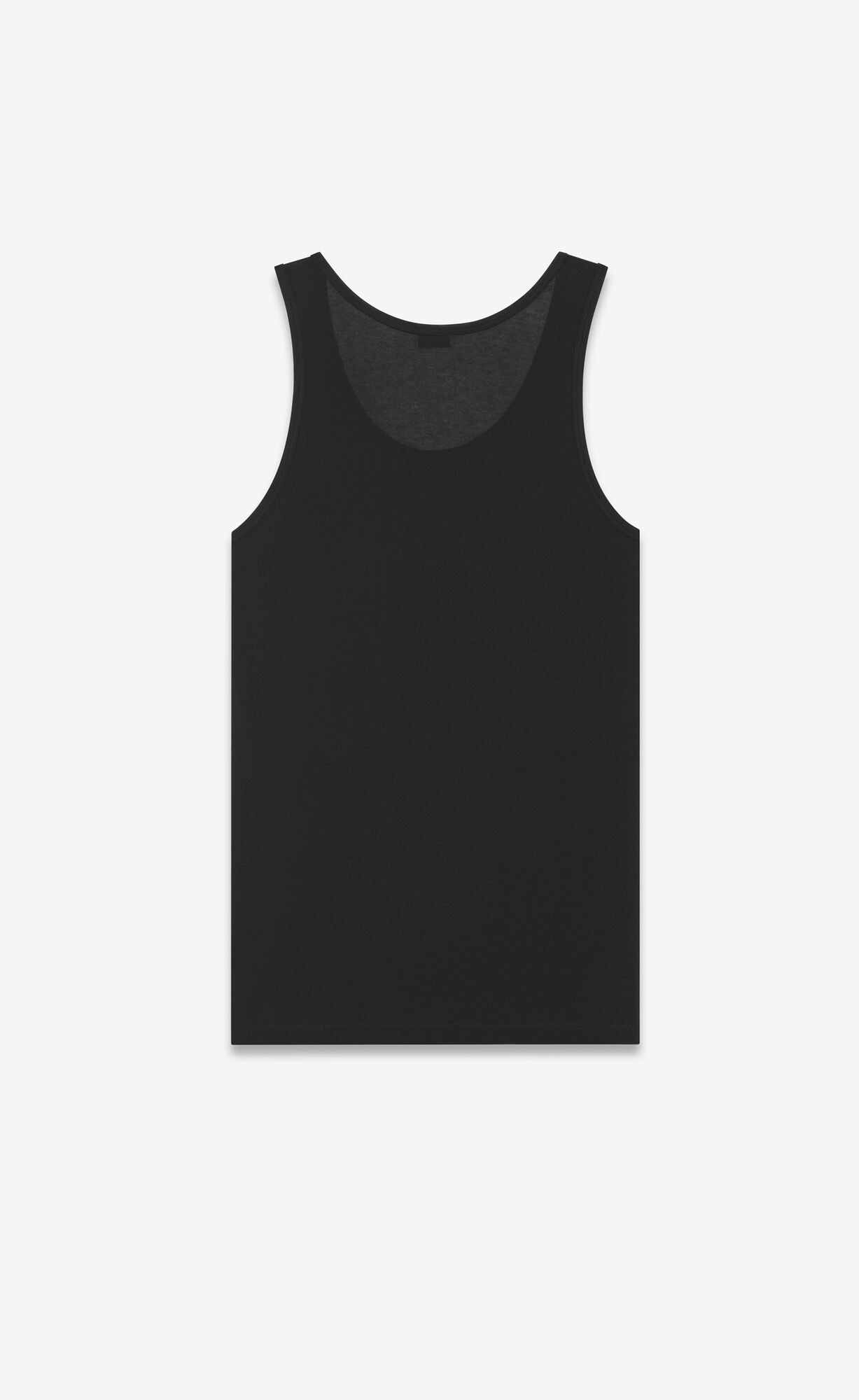 YSL Tank Top In Ribbed Jersey Black | NEQWR3741