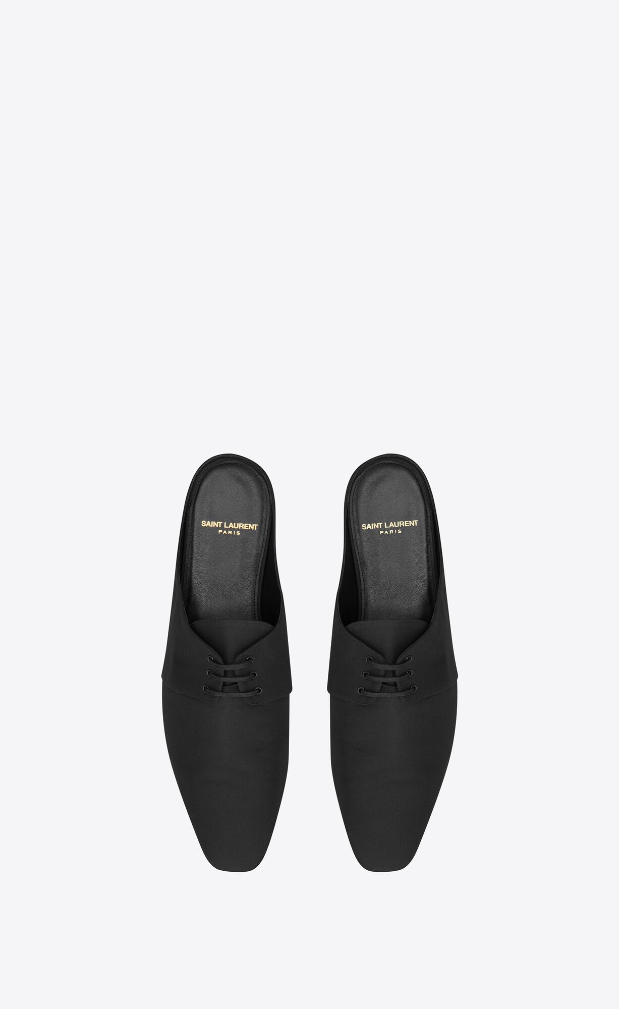 YSL Terence Mules In Shantung Black | PCIWY4396