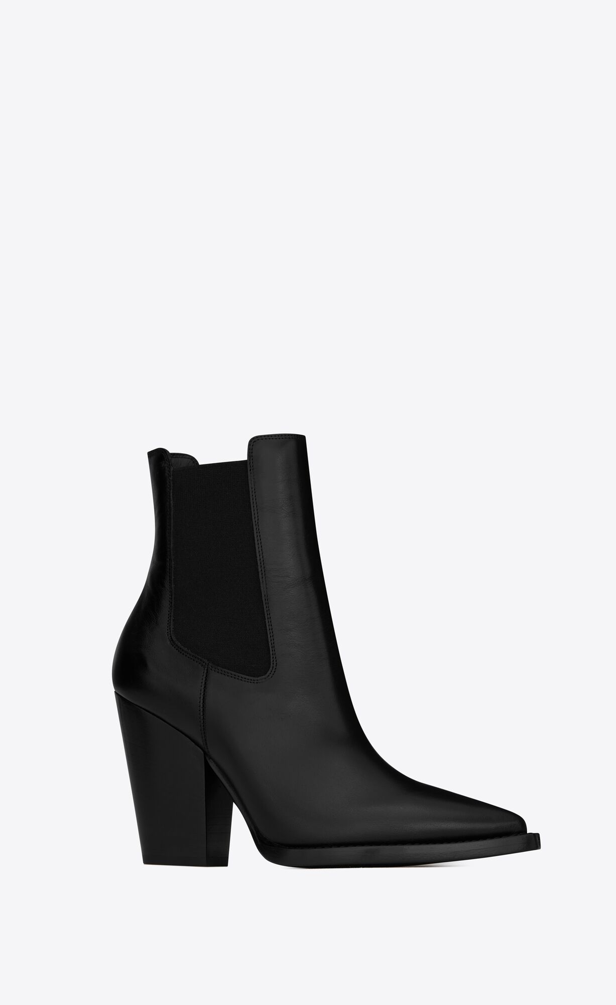 YSL Theo Chelsea Boots In Smooth Leather Black | AEKVT6254