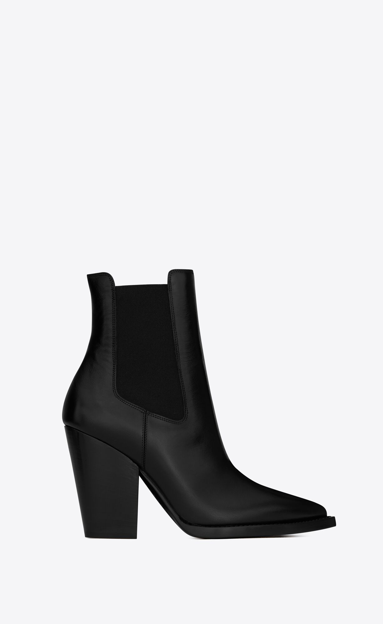 YSL Theo Chelsea Boots In Smooth Leather Black | AEKVT6254