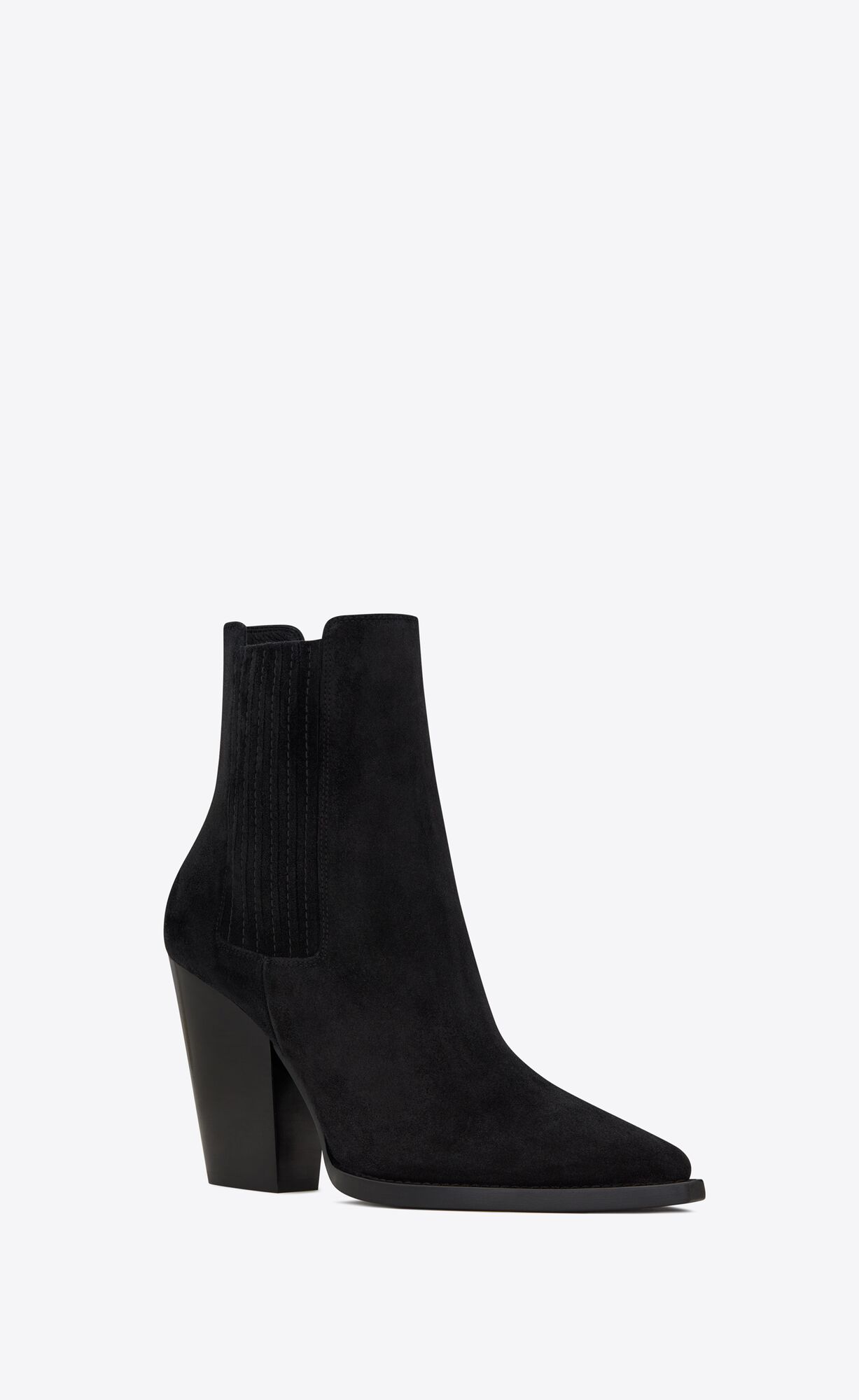 YSL Theo Chelsea Boots In Suede Black | NZWAT6312