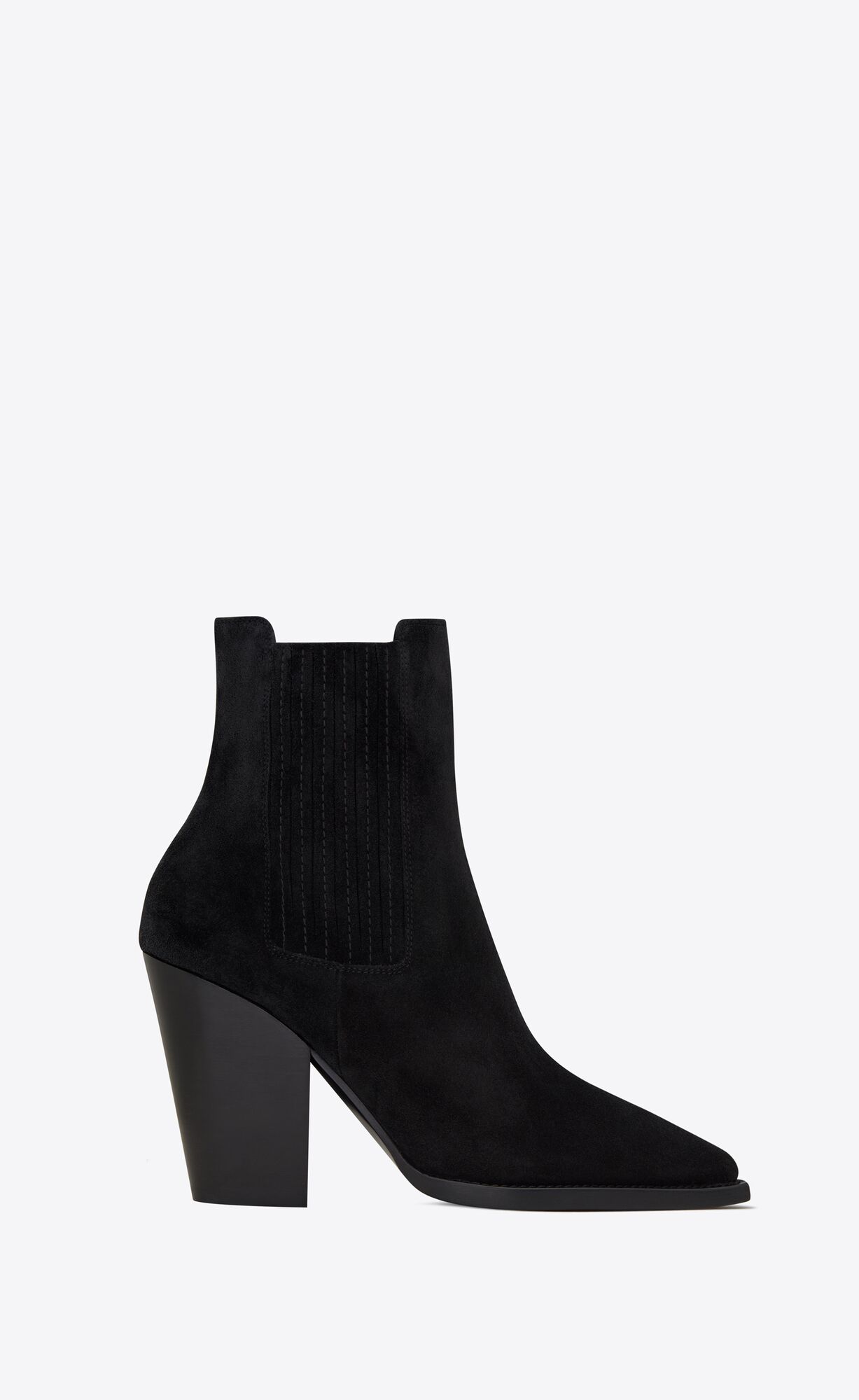 YSL Theo Chelsea Boots In Suede Black | NZWAT6312