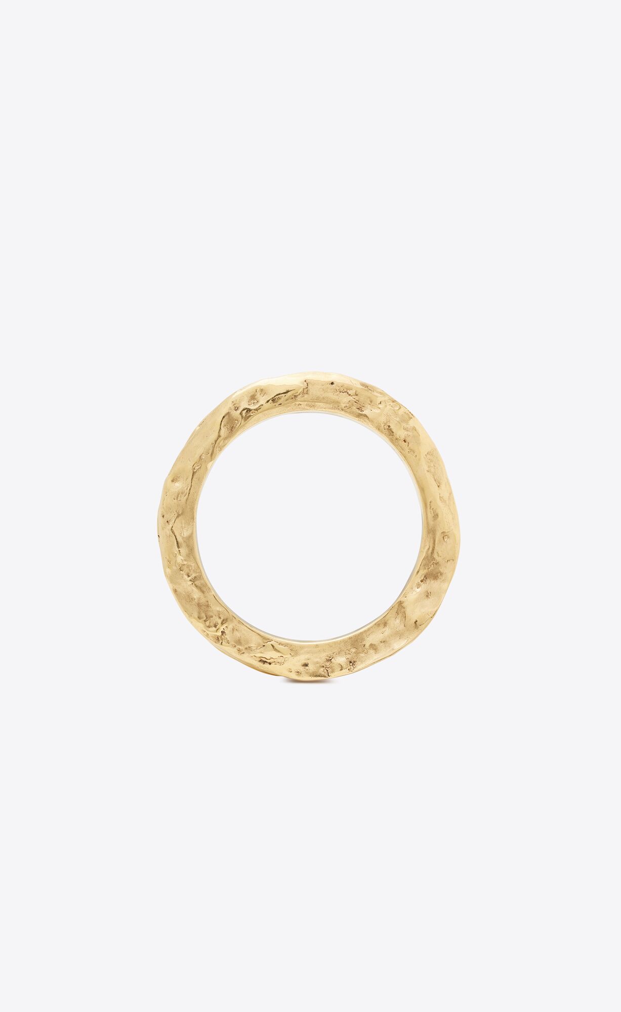 YSL Thin Textured Bangle In Metal Aged Gold | AKHIU5460