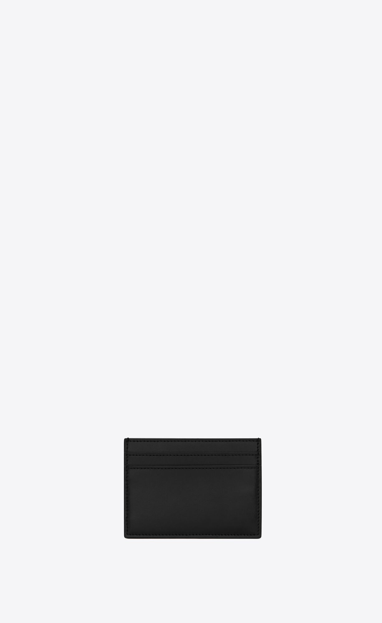 YSL Tiny Cassandre Card Case In Matte Leather Black | IJOEF4605