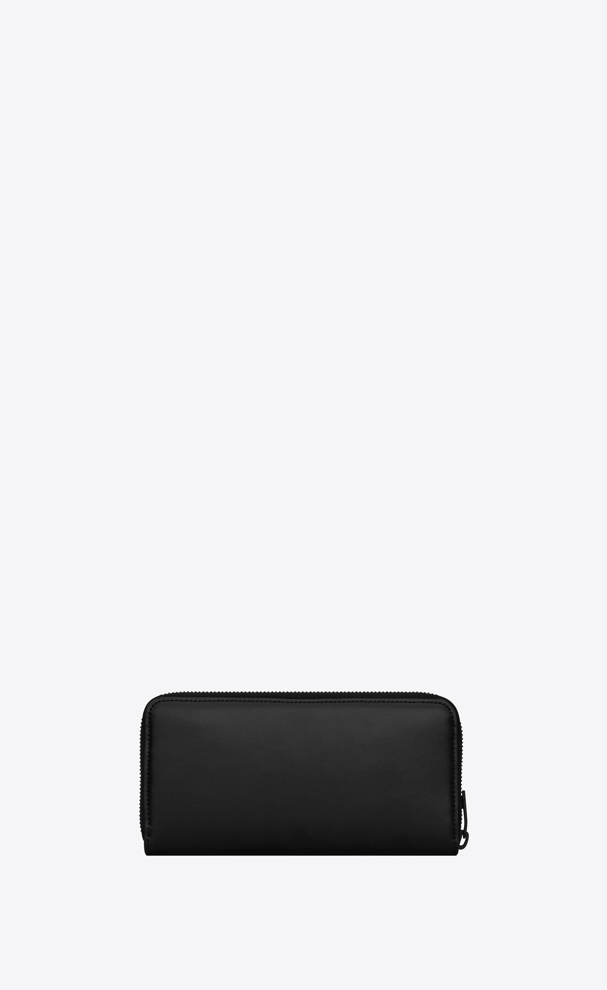 YSL Tiny Cassandre Zip-around Wallet In Matte Leather Black | SGRQJ1026