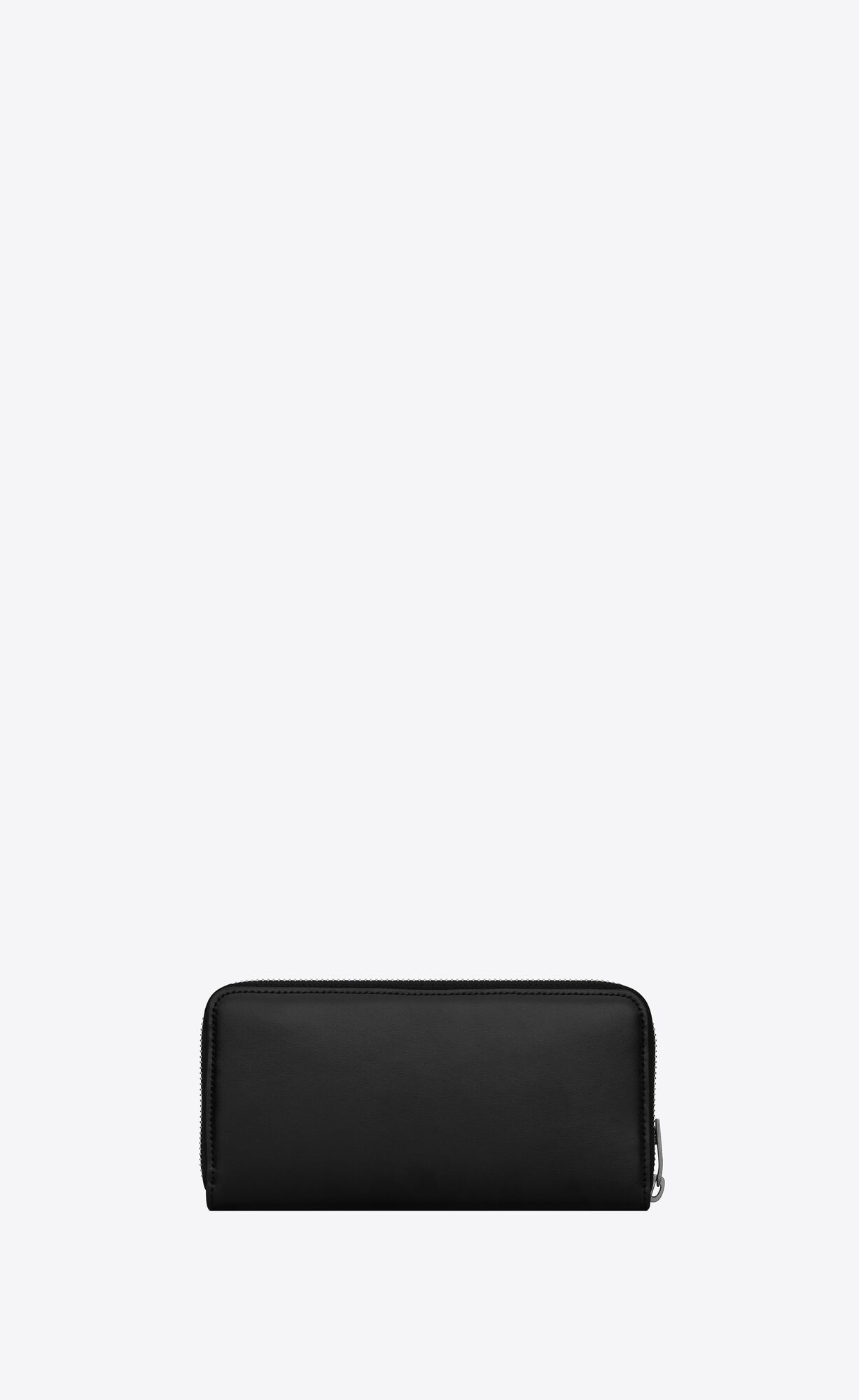 YSL Tiny Cassandre Zip-around Wallet In Matte Leather Black | YJWCT2605