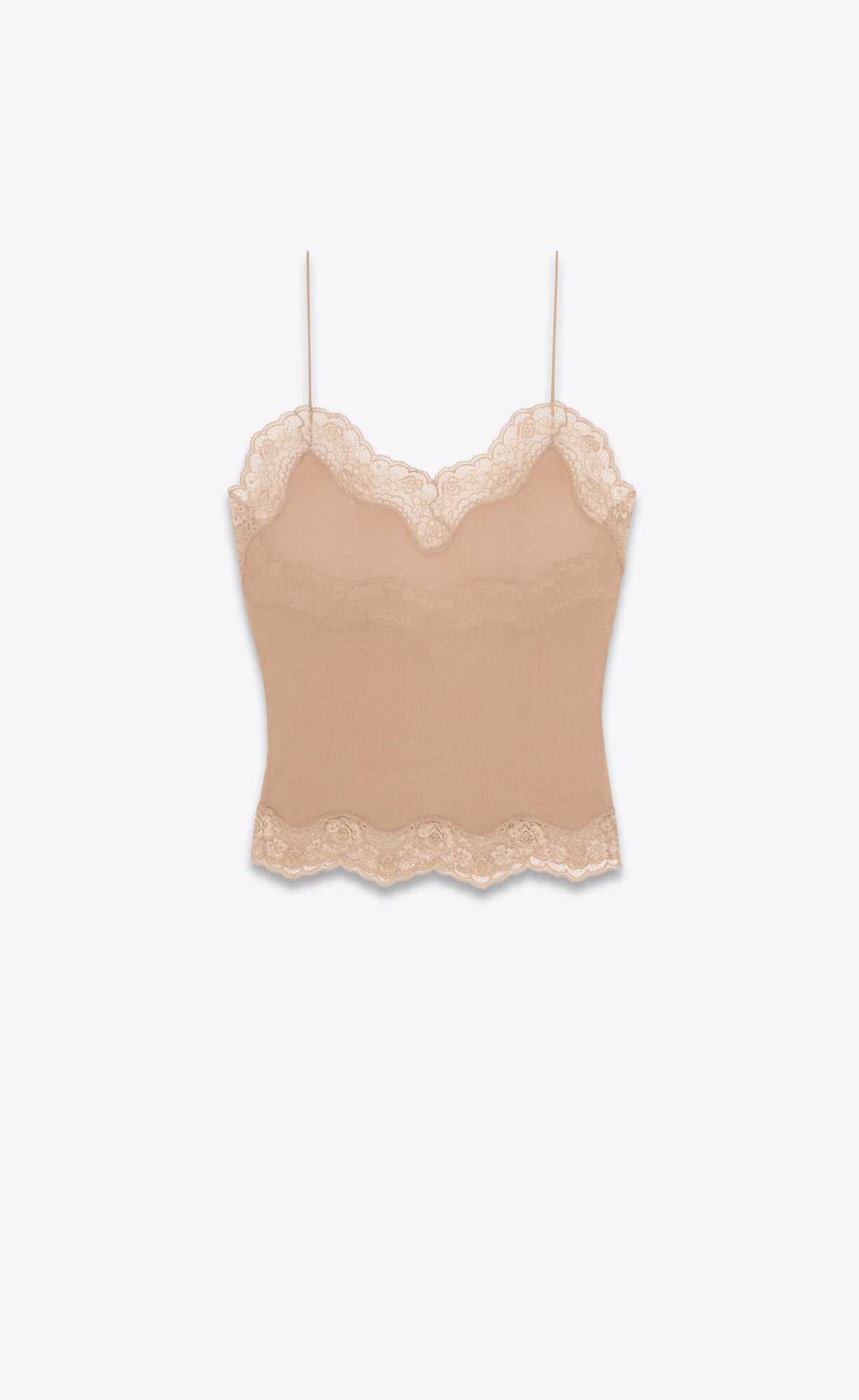 YSL Top In Jersey Voile Sable | XYGIN8647