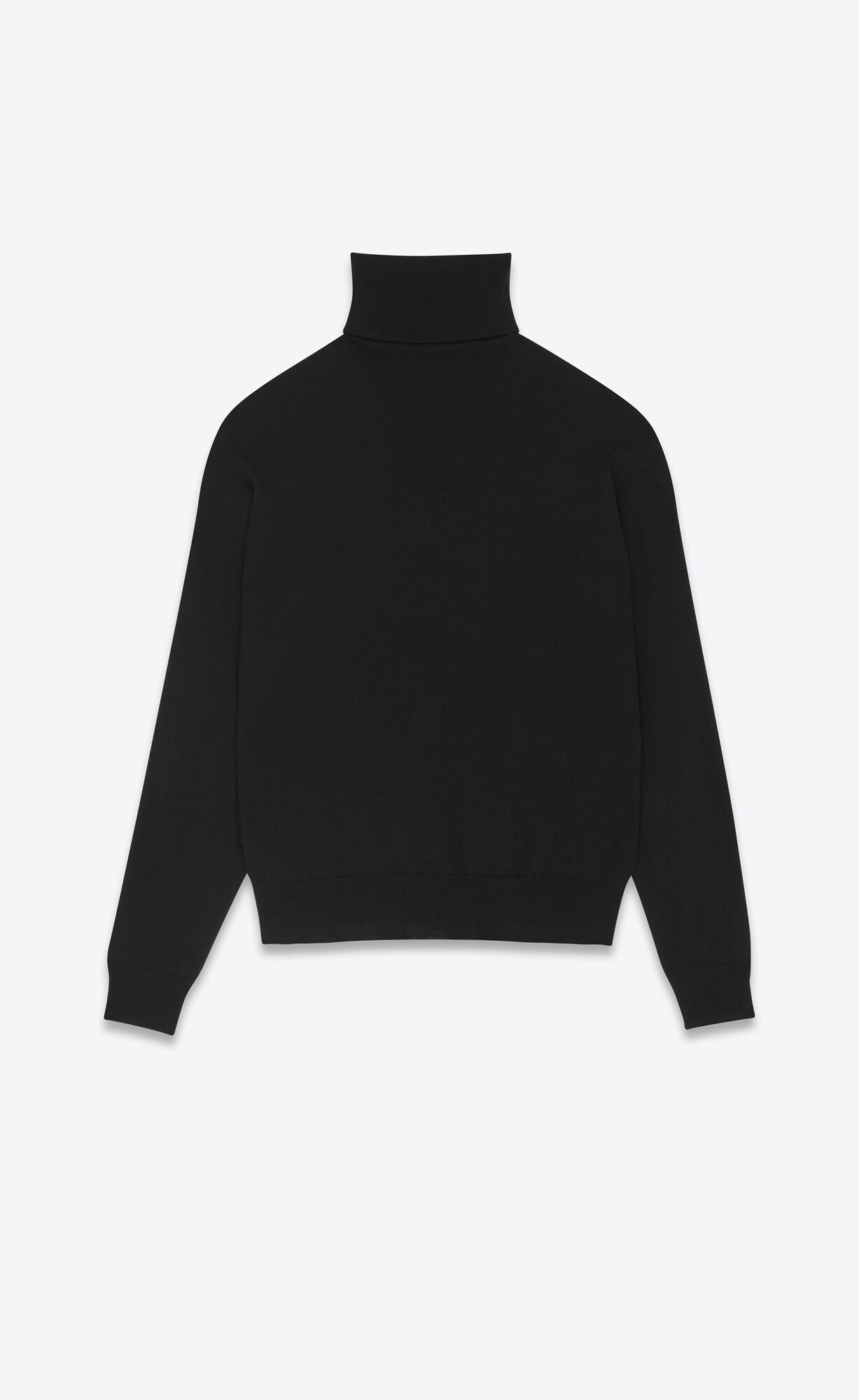 YSL Turtleneck Sweater In Cashmere Noir | MWATL7293