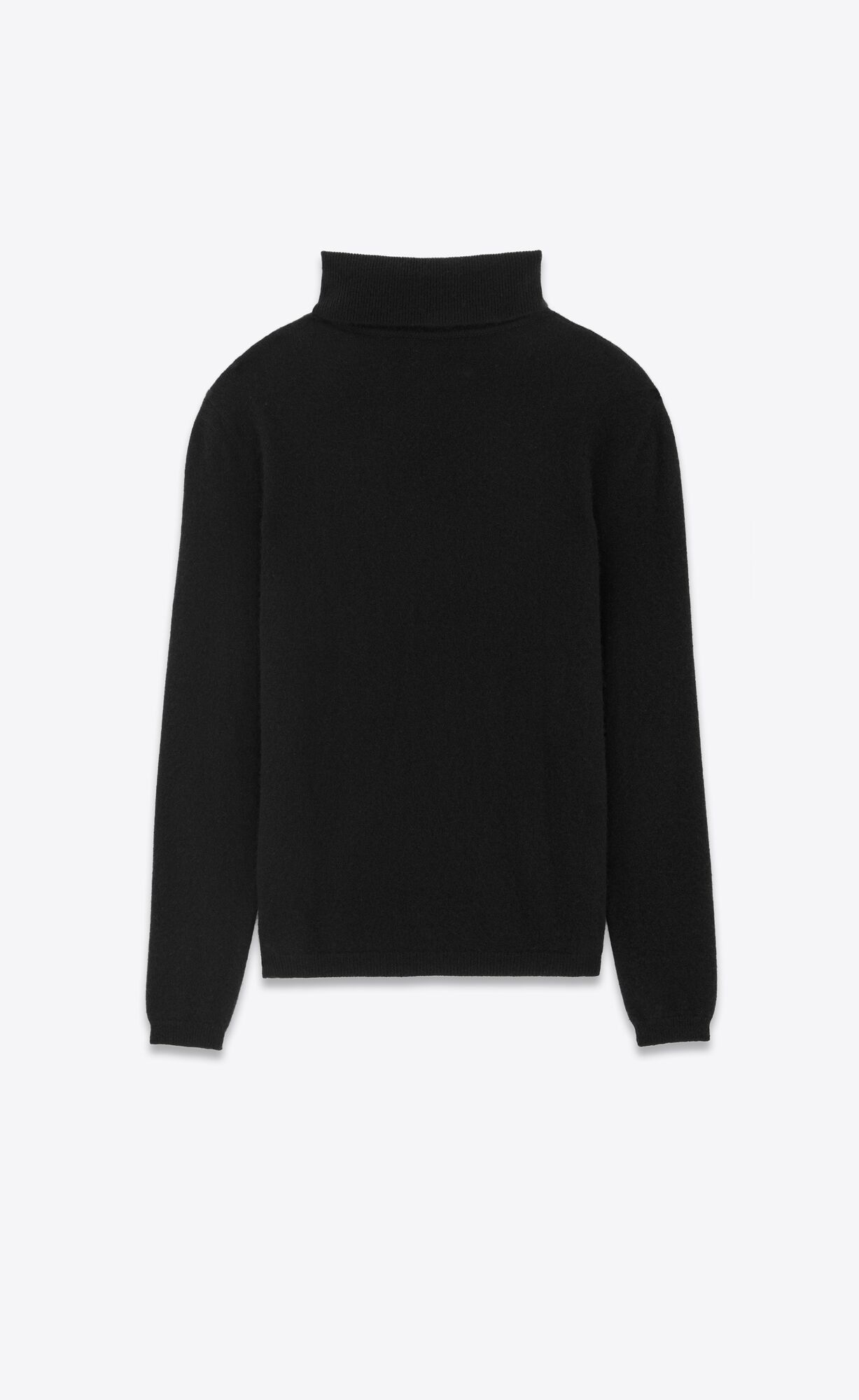 YSL Turtleneck Sweater In Cashmere Noir | RTEVX3092