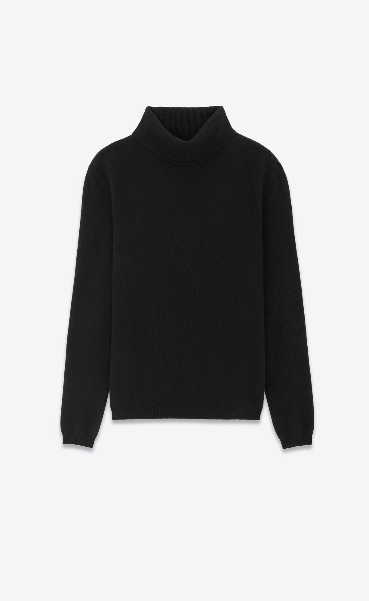 YSL Turtleneck Sweater In Cashmere Noir | RTEVX3092