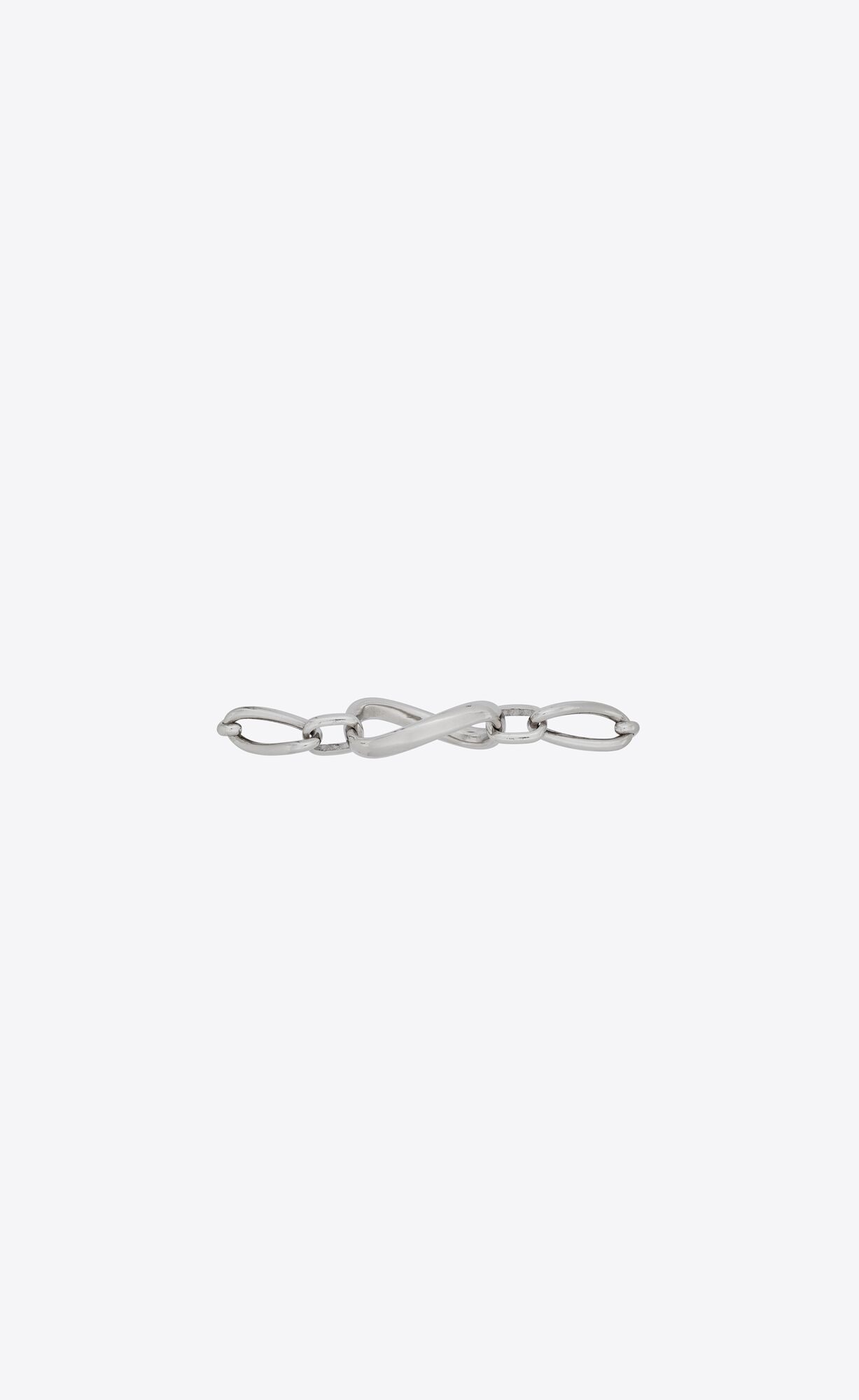 YSL Twist And Curve Links Bracelet In Metal Palladium | IHZXN0485