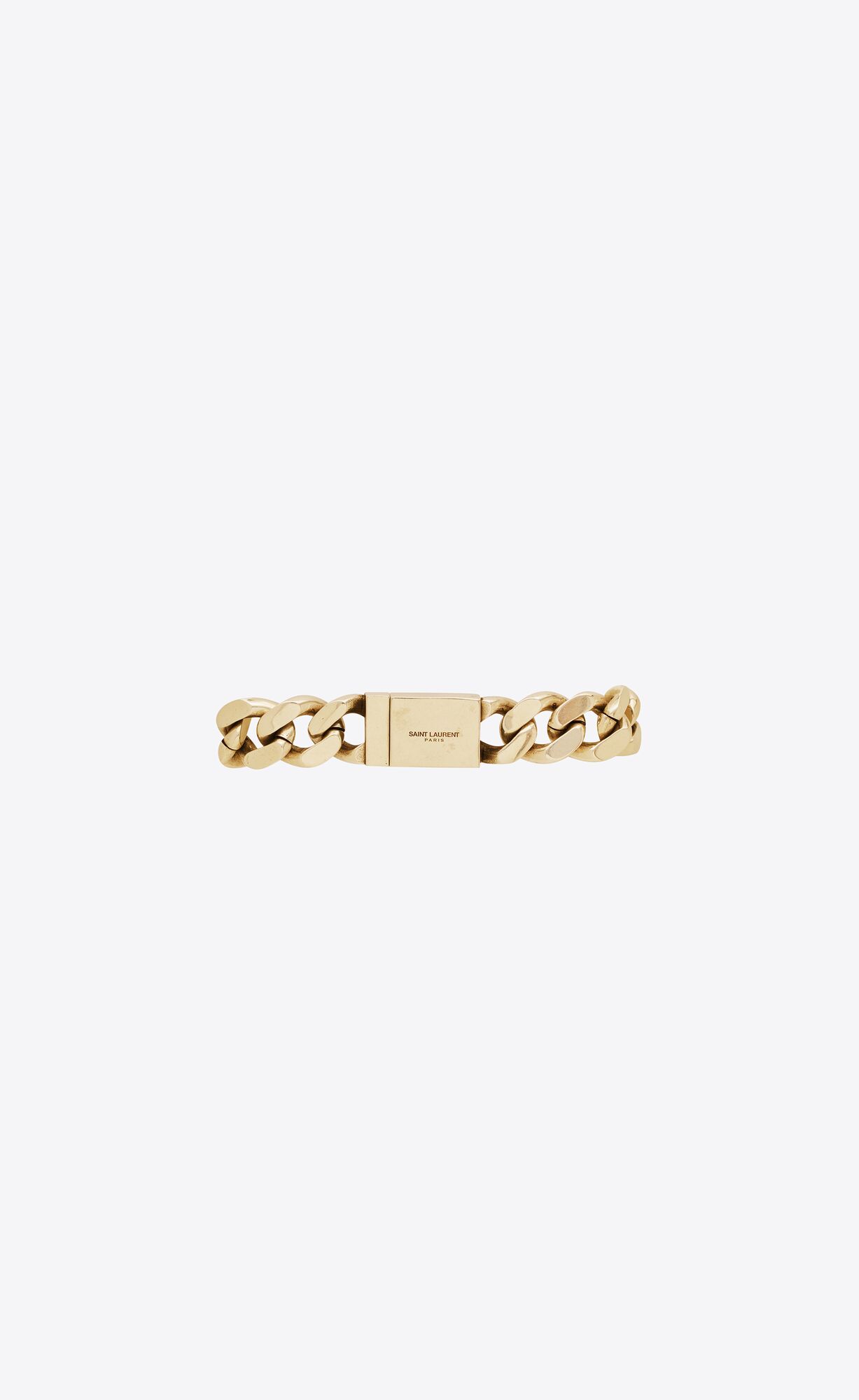 YSL Two-tone Chain Bracelet In Metal Gold | KFASI0245