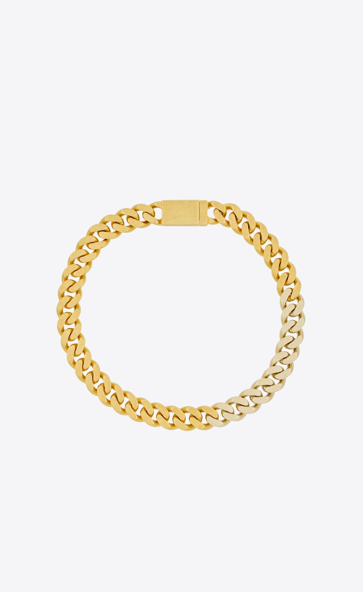 YSL Two-tone Chain Necklace In Metal Gold | SUMQL3956