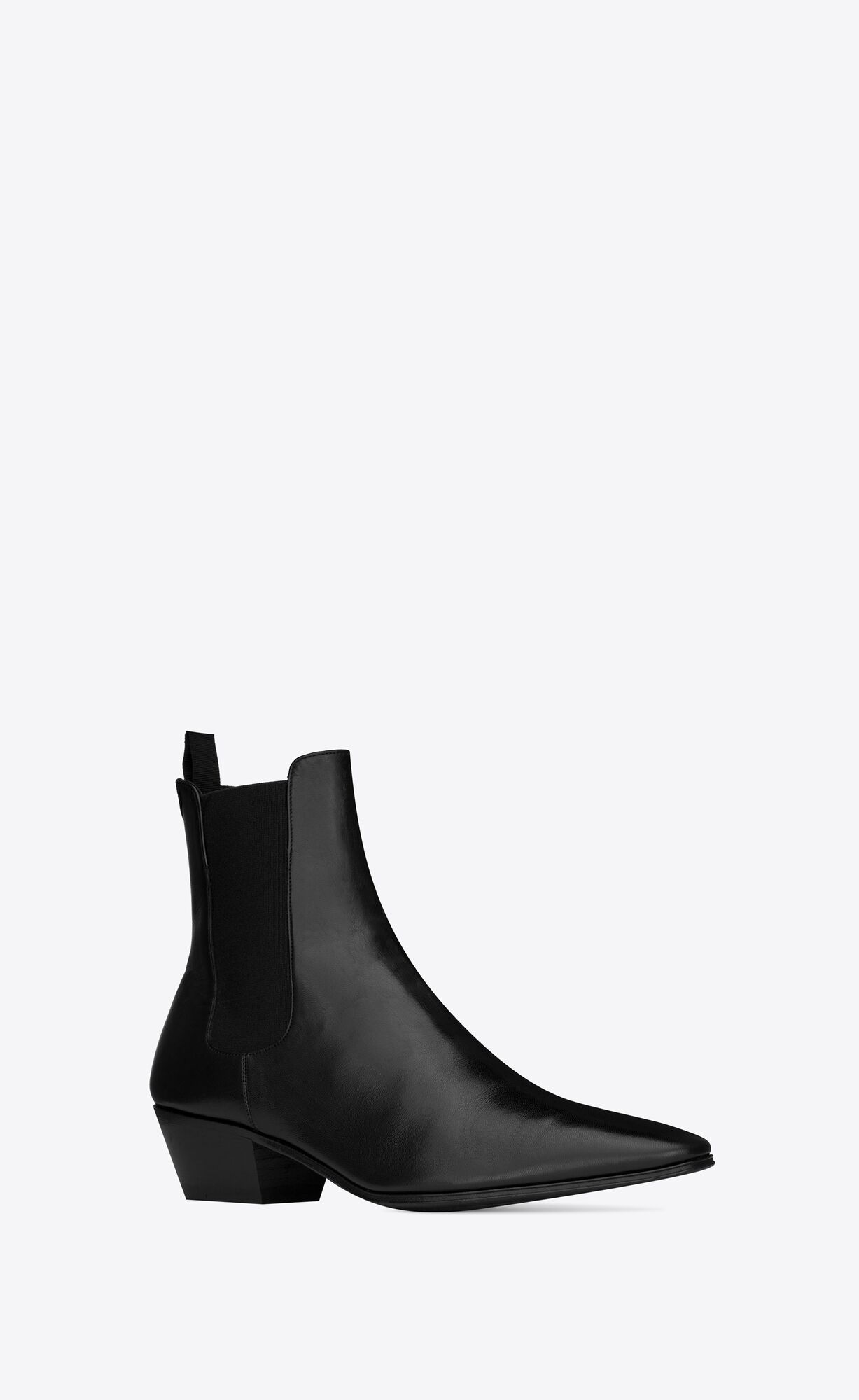 YSL Vassili Chelsea Booties In Smooth Leather Black | FHCXQ7820