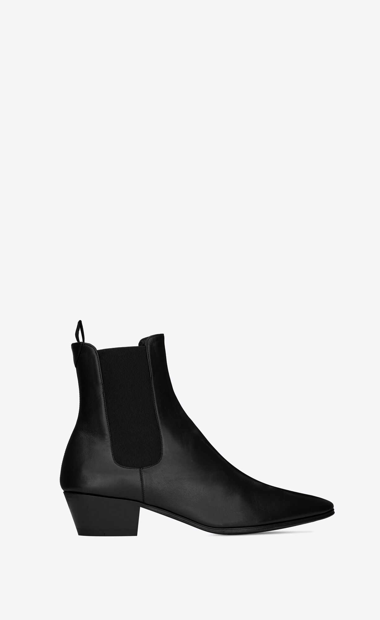 YSL Vassili Chelsea Booties In Smooth Leather Black | FHCXQ7820