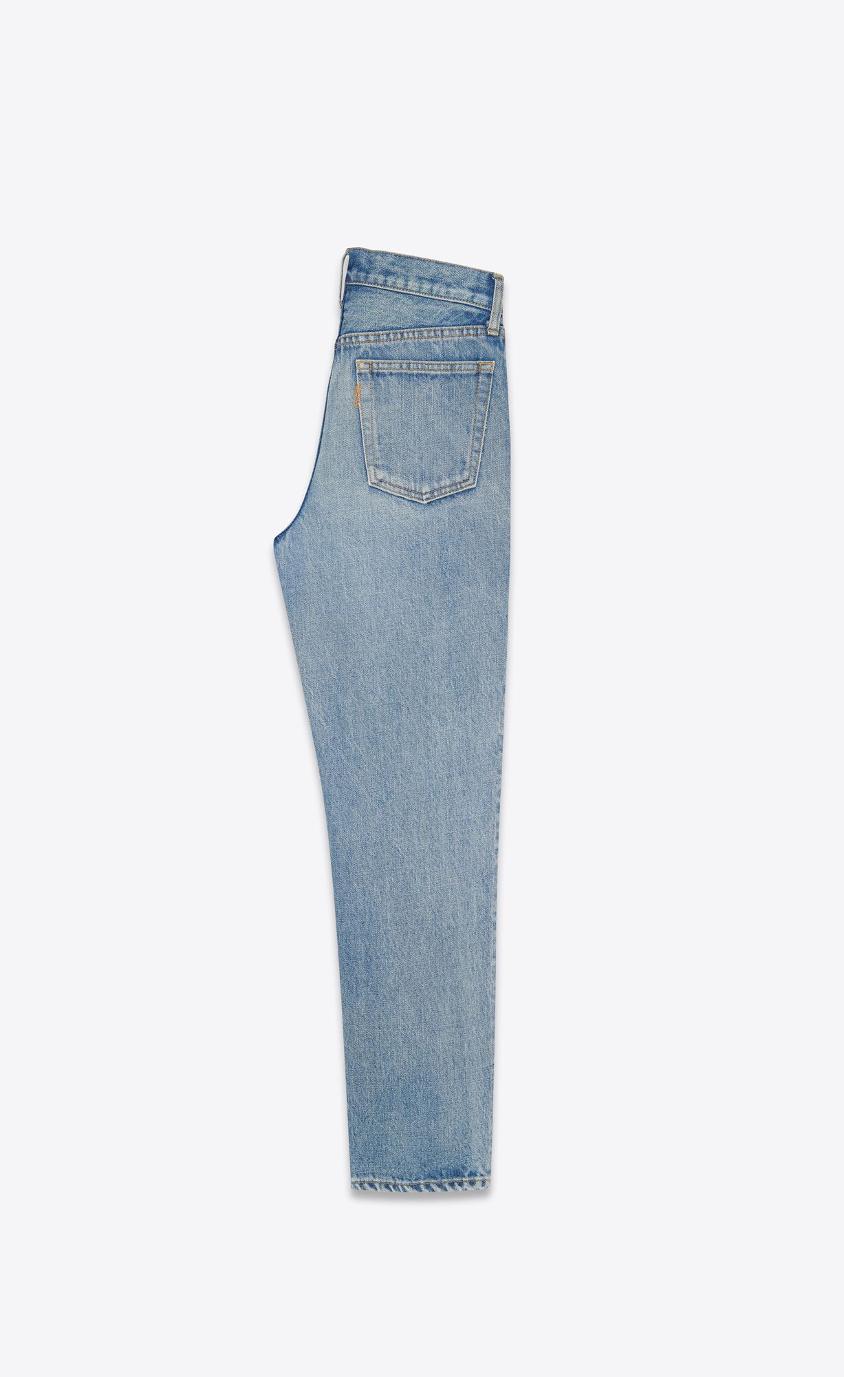 YSL Venice Cropped Jeans In Dirty Authentic Blue Denim Light Dirty Authentic | NTVOC9306