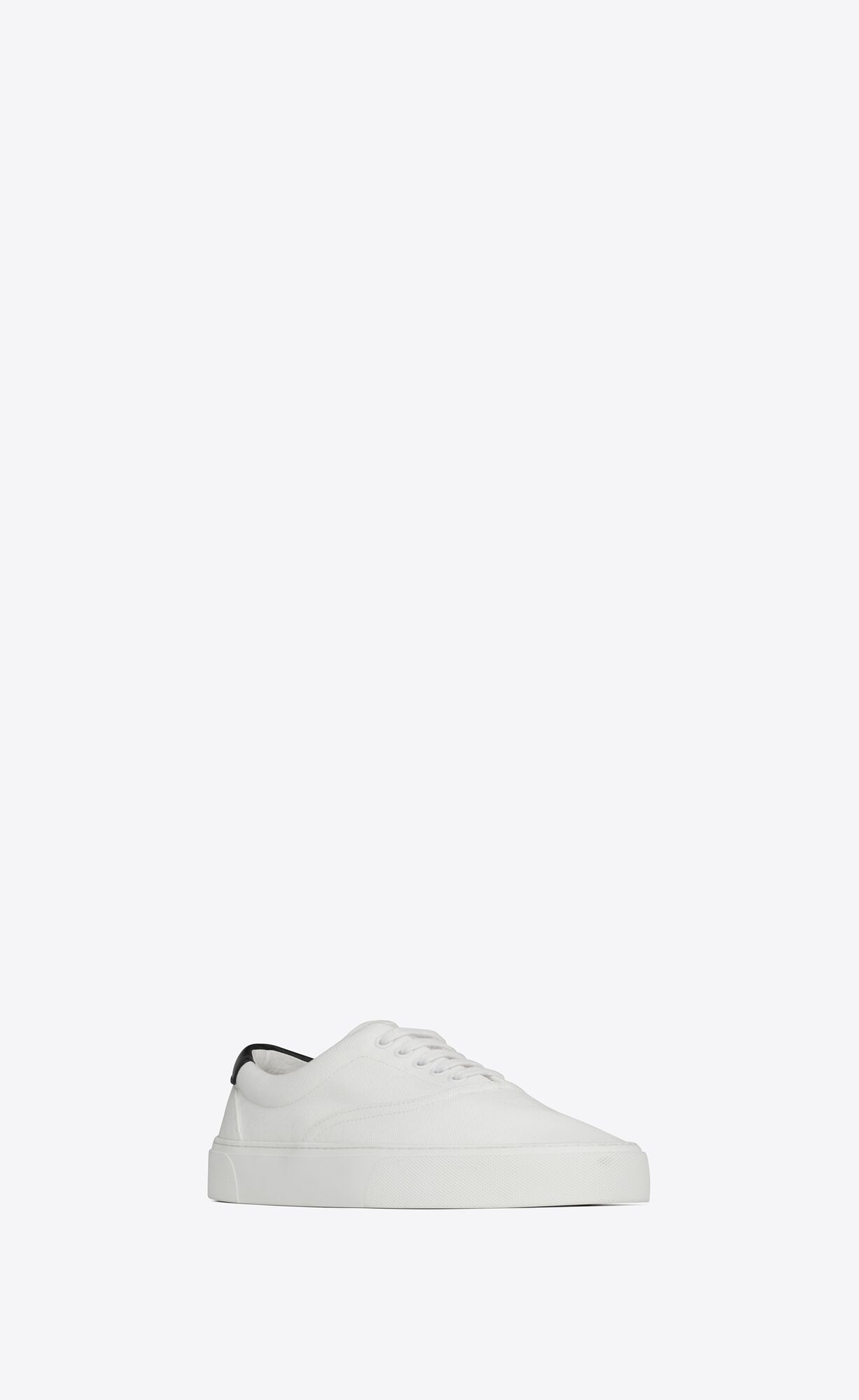 YSL Venice Sneakers In Canvas Off White Et Noir | TFQVD9607